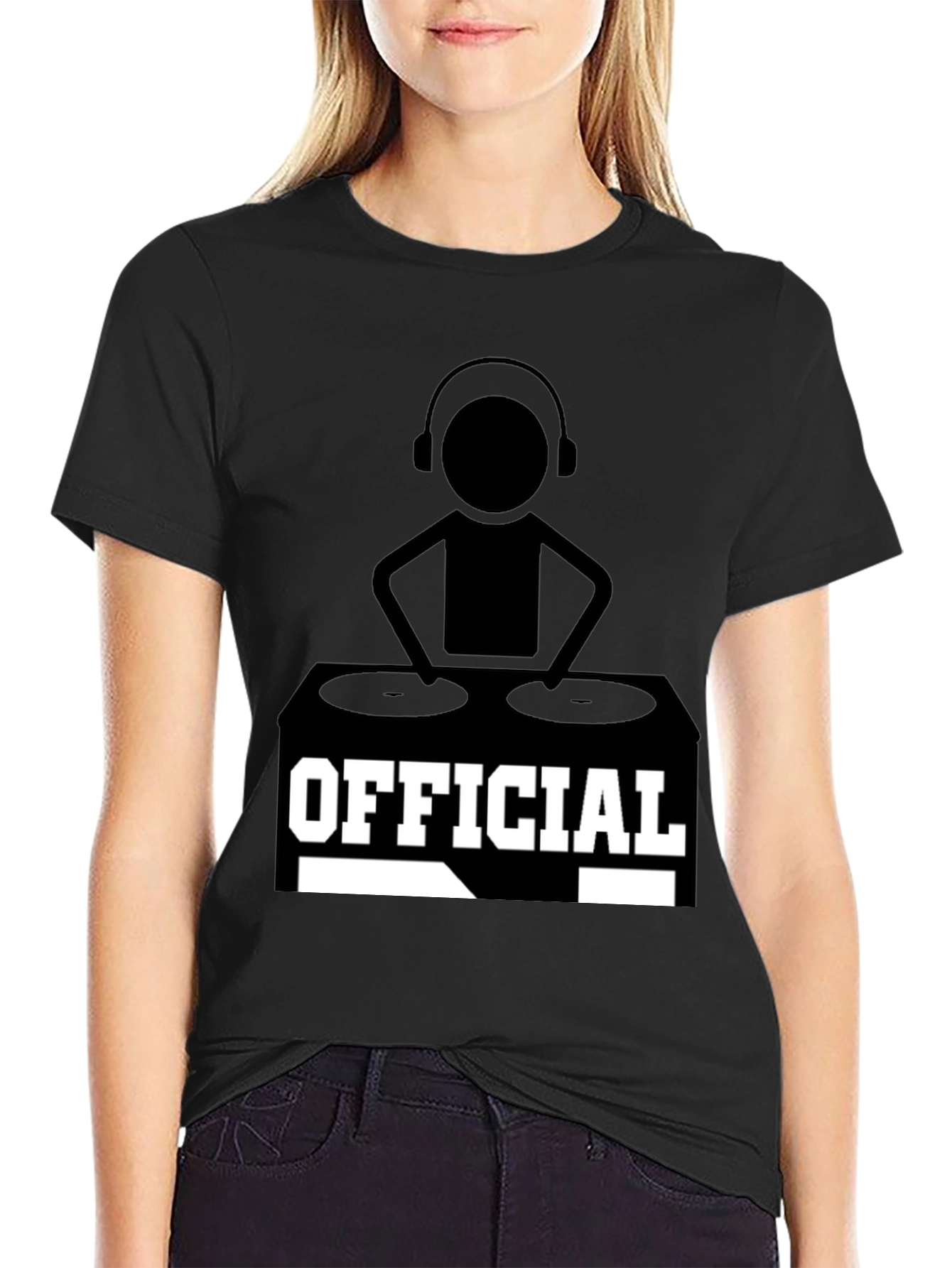 Official DJ Graphic T-Shirt - Black Cotton Tee