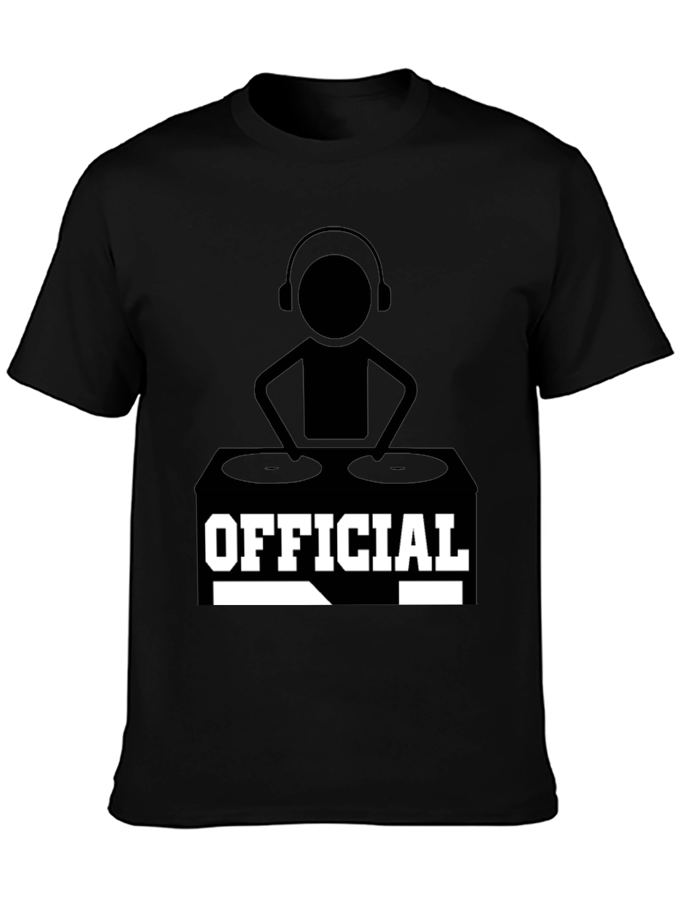 Official DJ Graphic T-Shirt - Black Cotton Tee