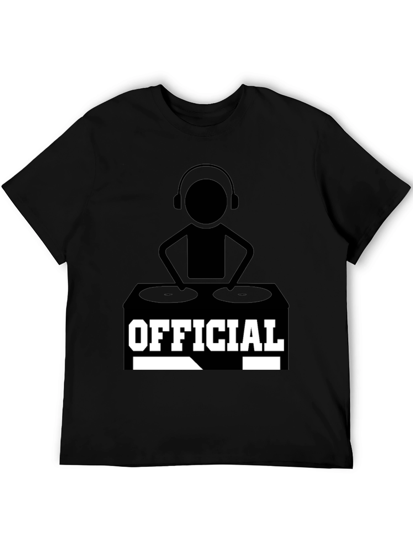 Official DJ Graphic T-Shirt - Black Cotton Tee