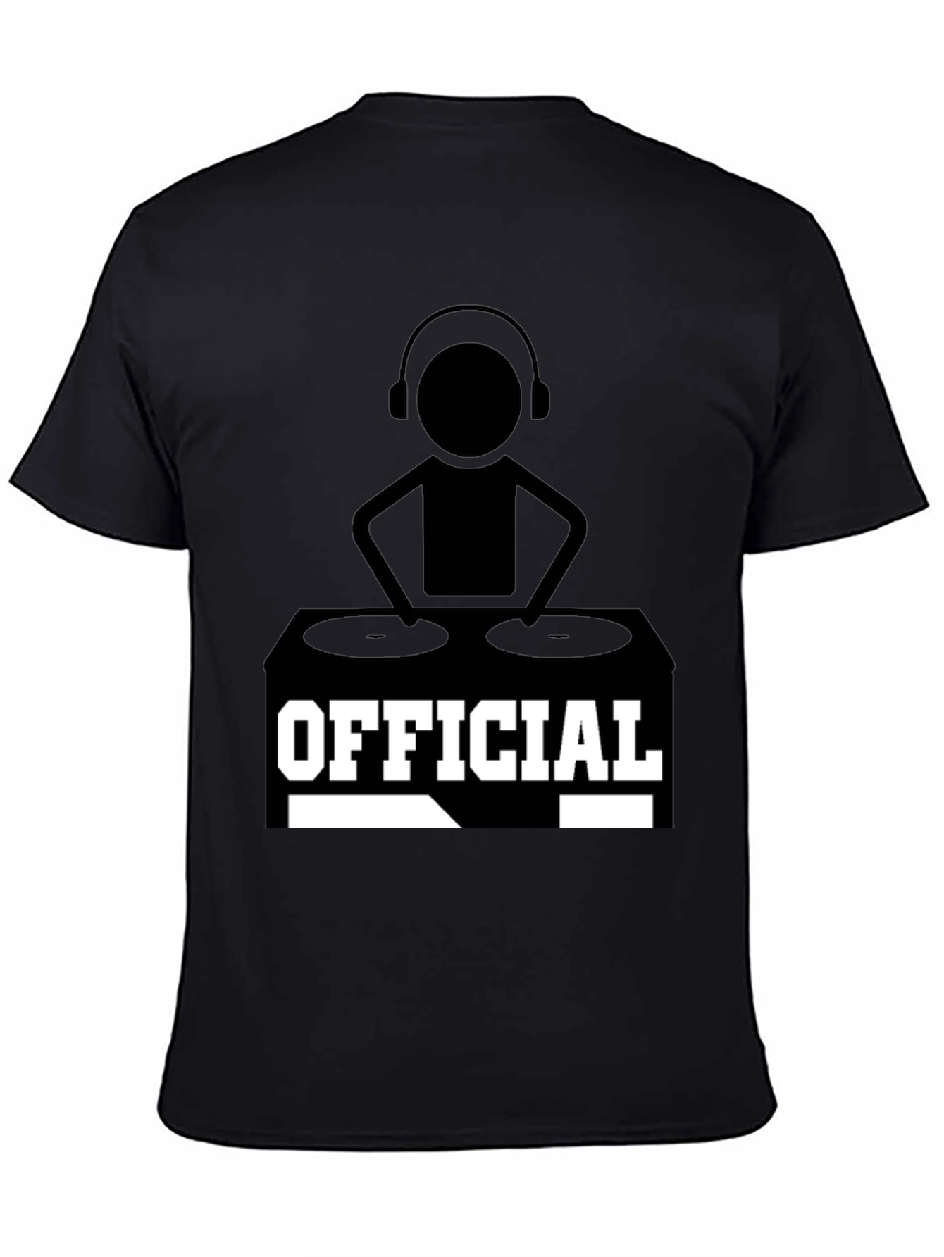 Official DJ Graphic T-Shirt - Black Cotton Tee