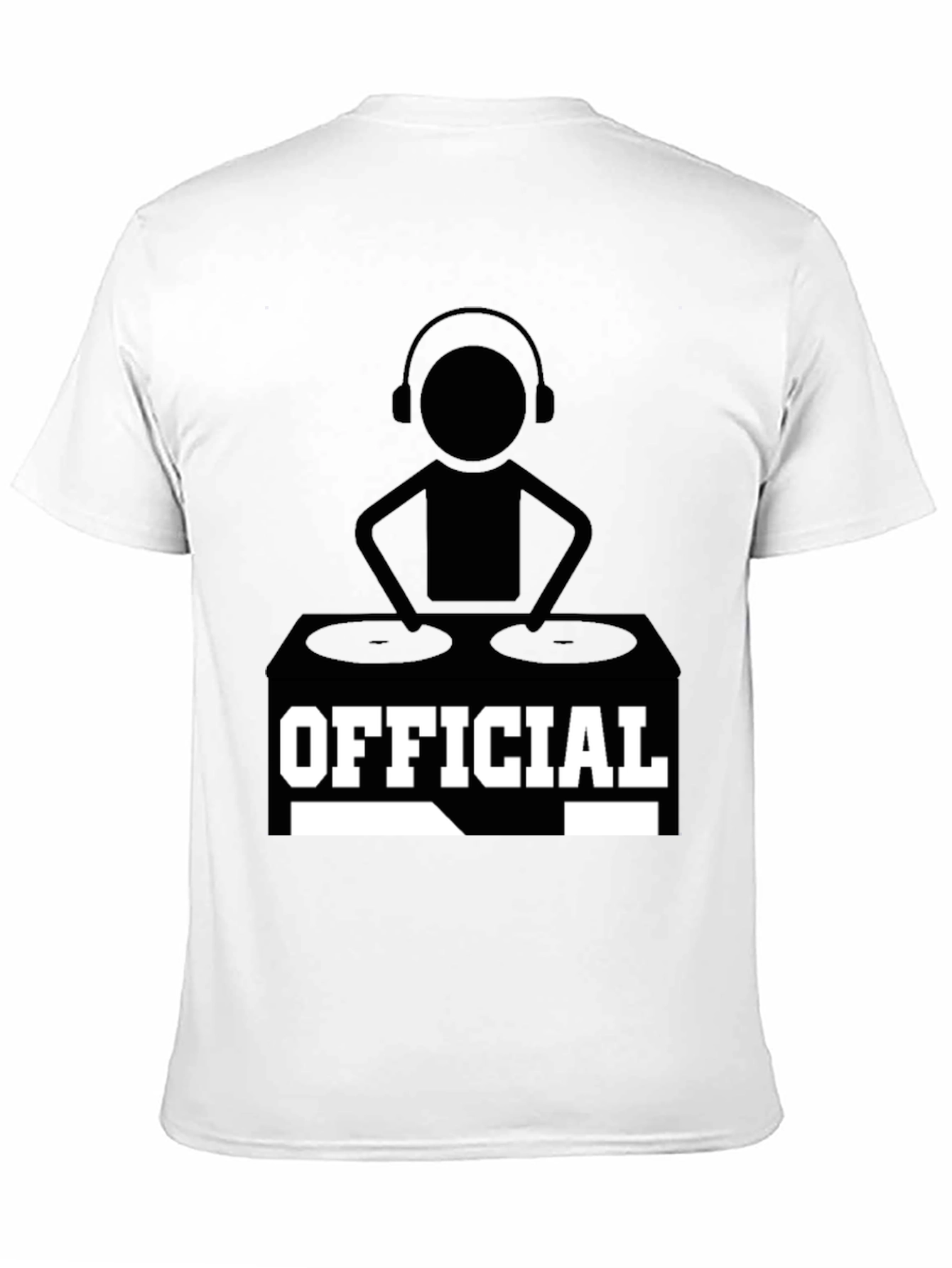 Official DJ Graphic T-Shirt - Black Cotton Tee