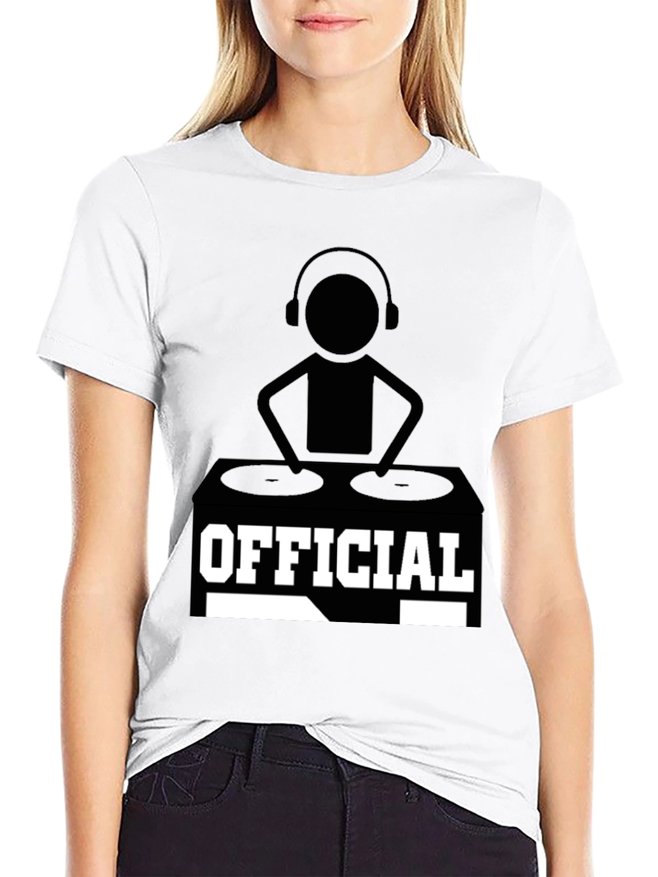 Official DJ Graphic T-Shirt - Black Cotton Tee