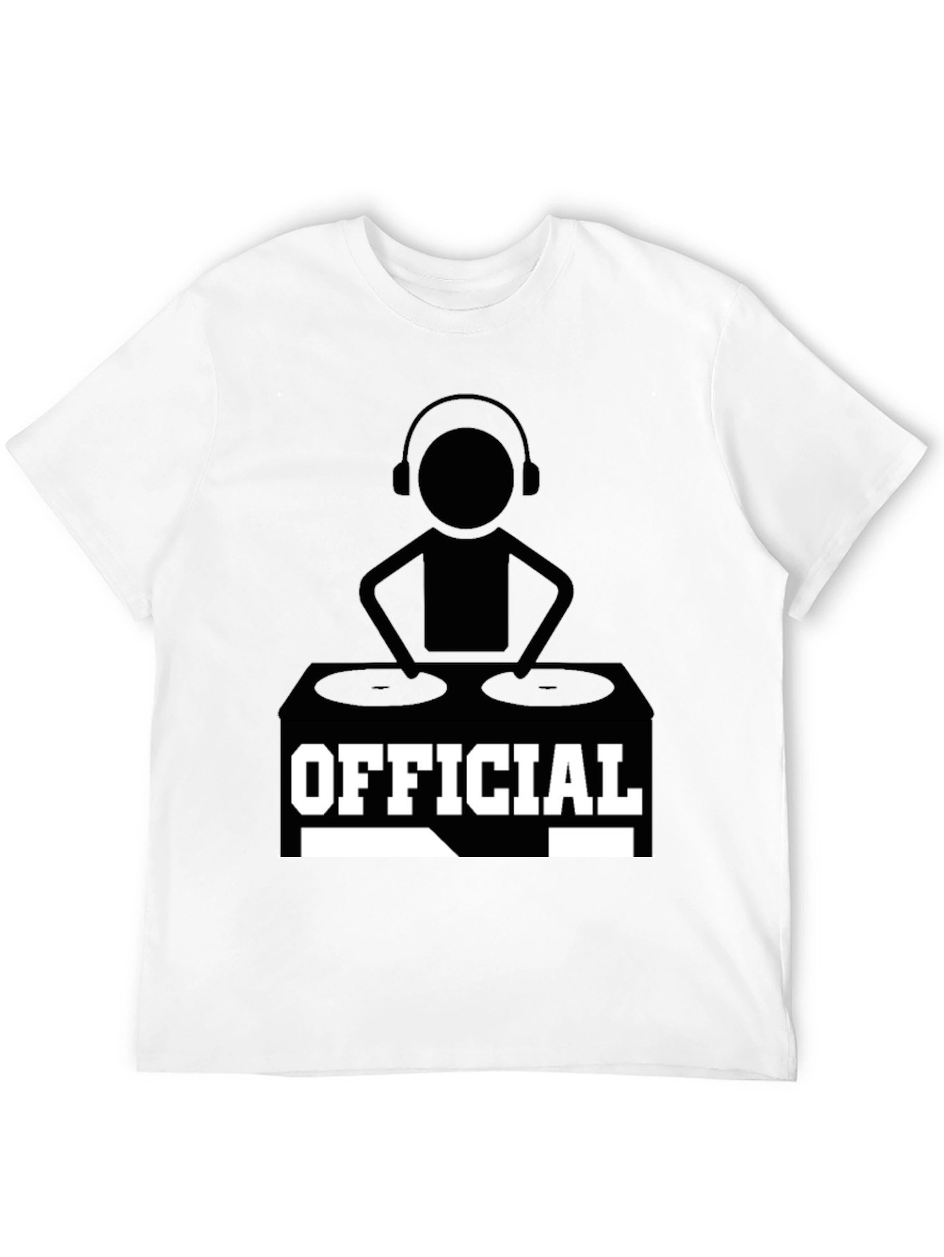 Official DJ Graphic T-Shirt - Black Cotton Tee