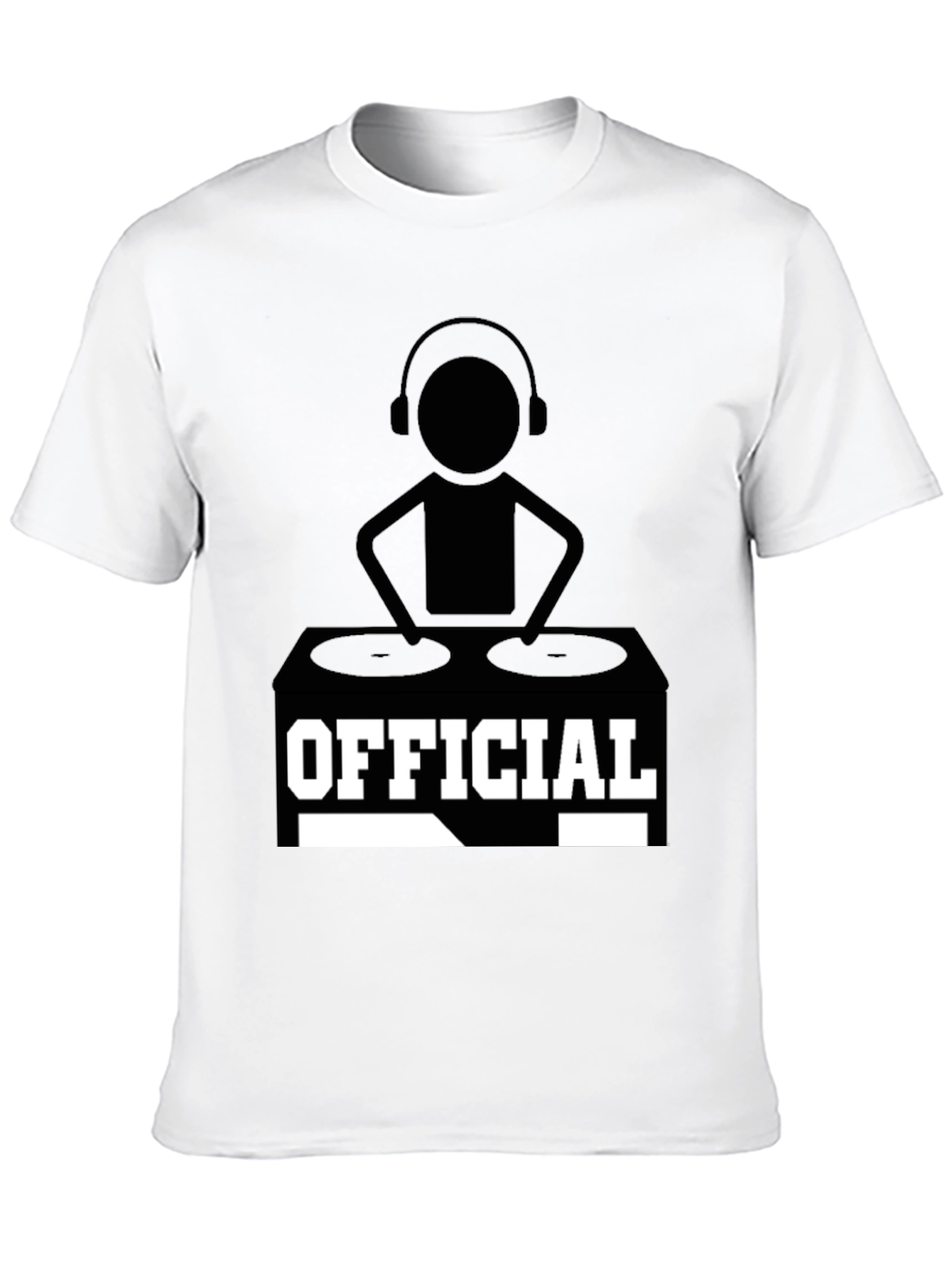 Official DJ Graphic T-Shirt - Black Cotton Tee