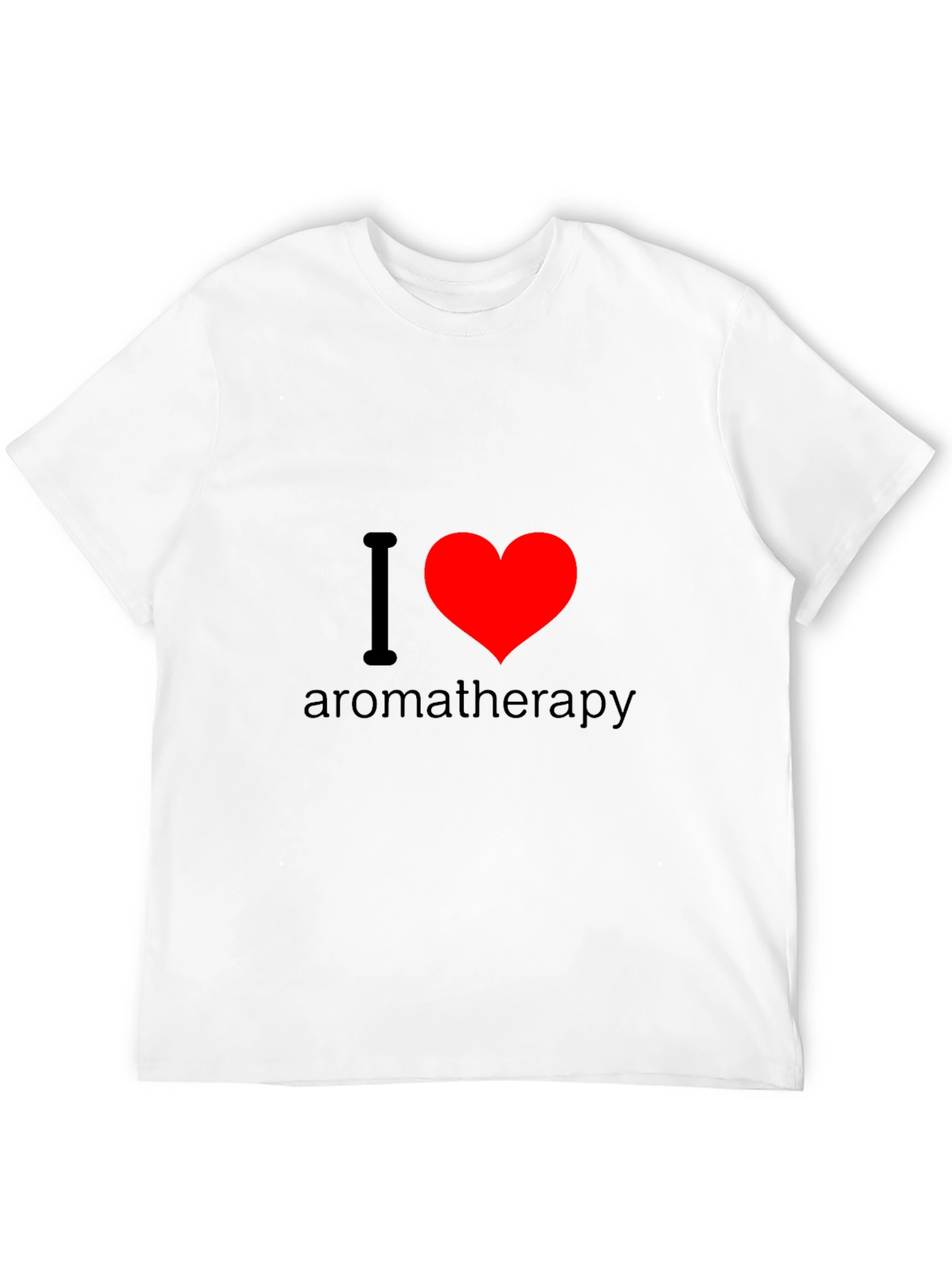 I Love Aromatherapy T-Shirt - Black Cotton Tee