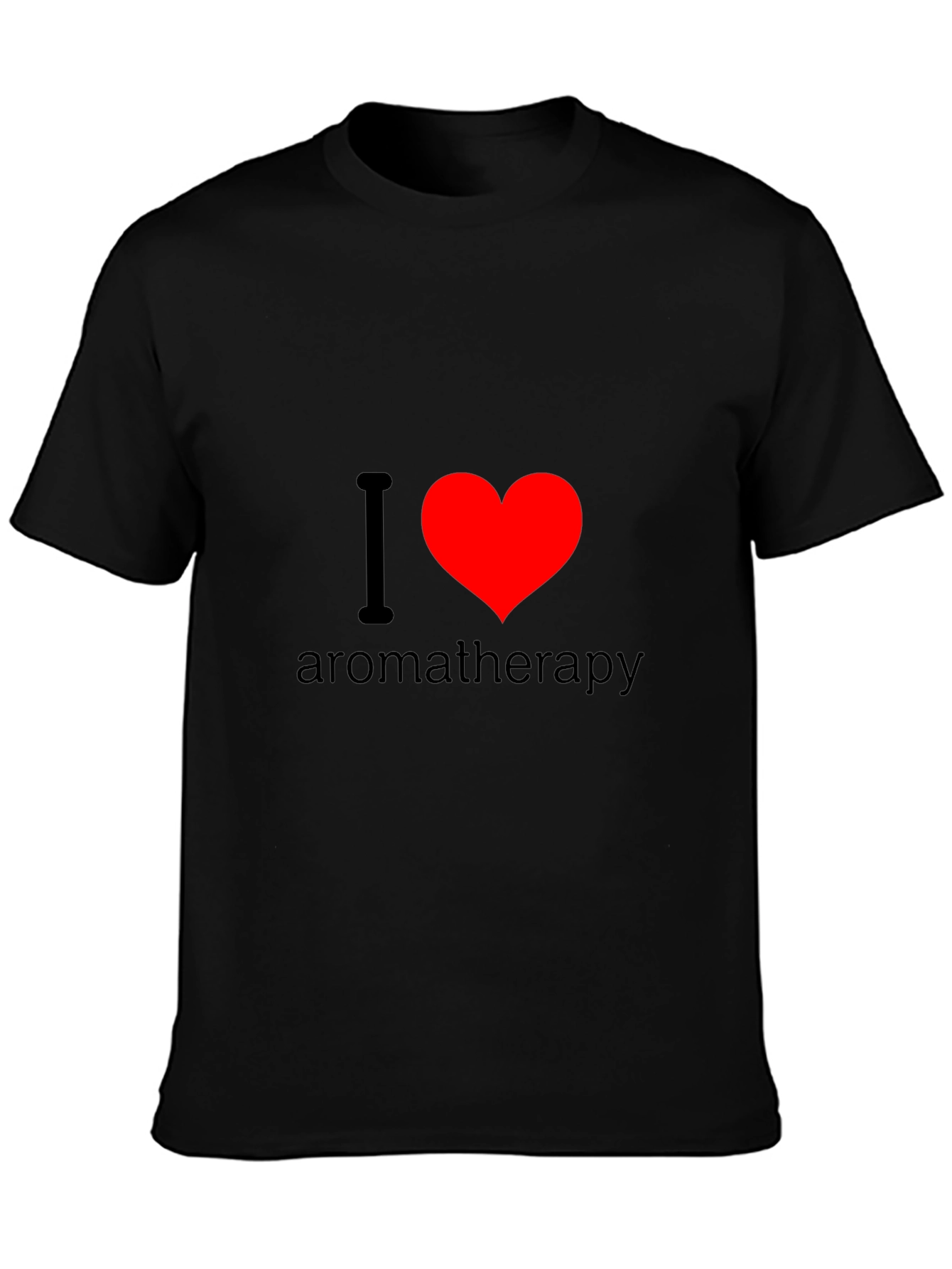I Love Aromatherapy T-Shirt - Black Cotton Tee