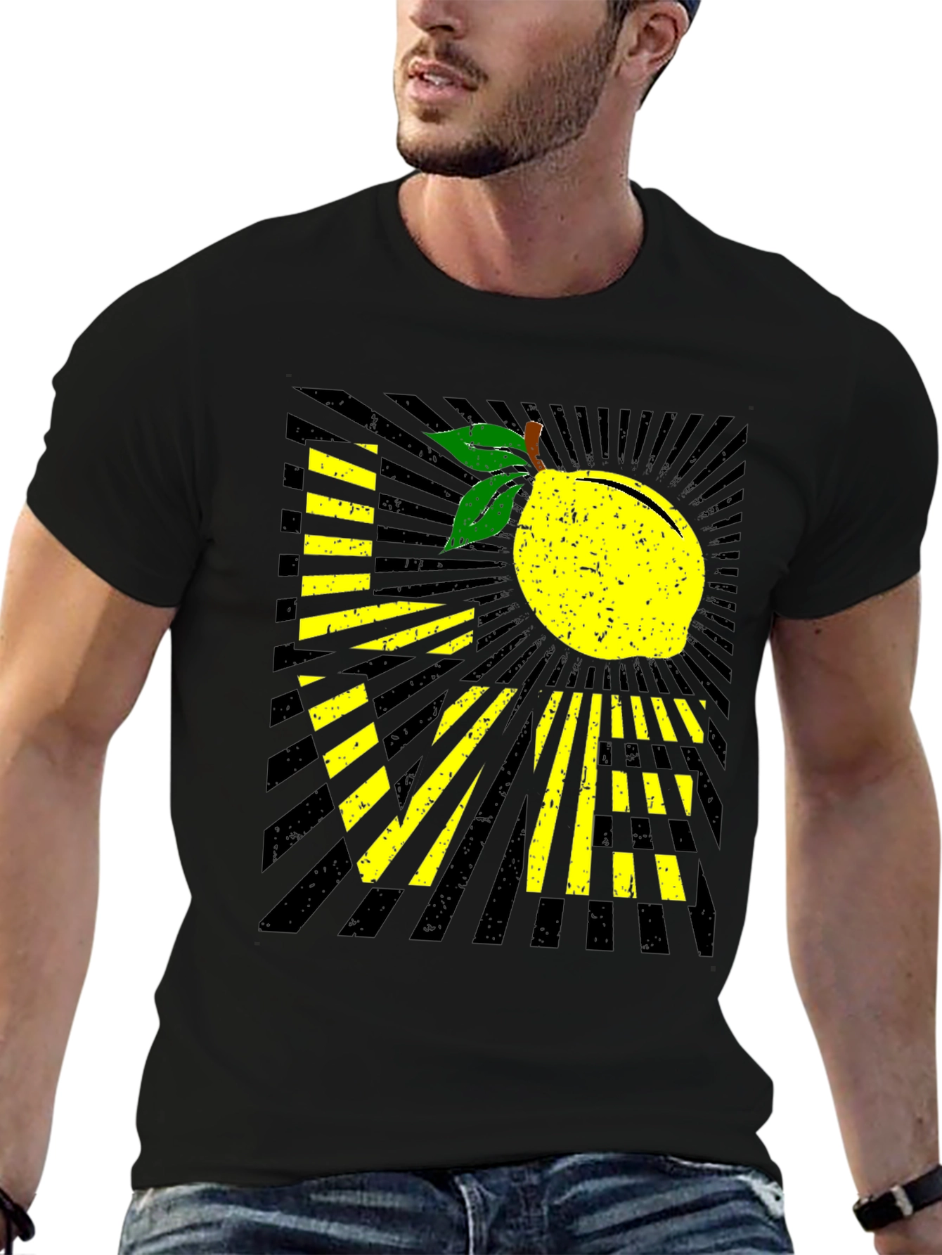 Lemon Love Graphic Tee - Black Unisex Shirt