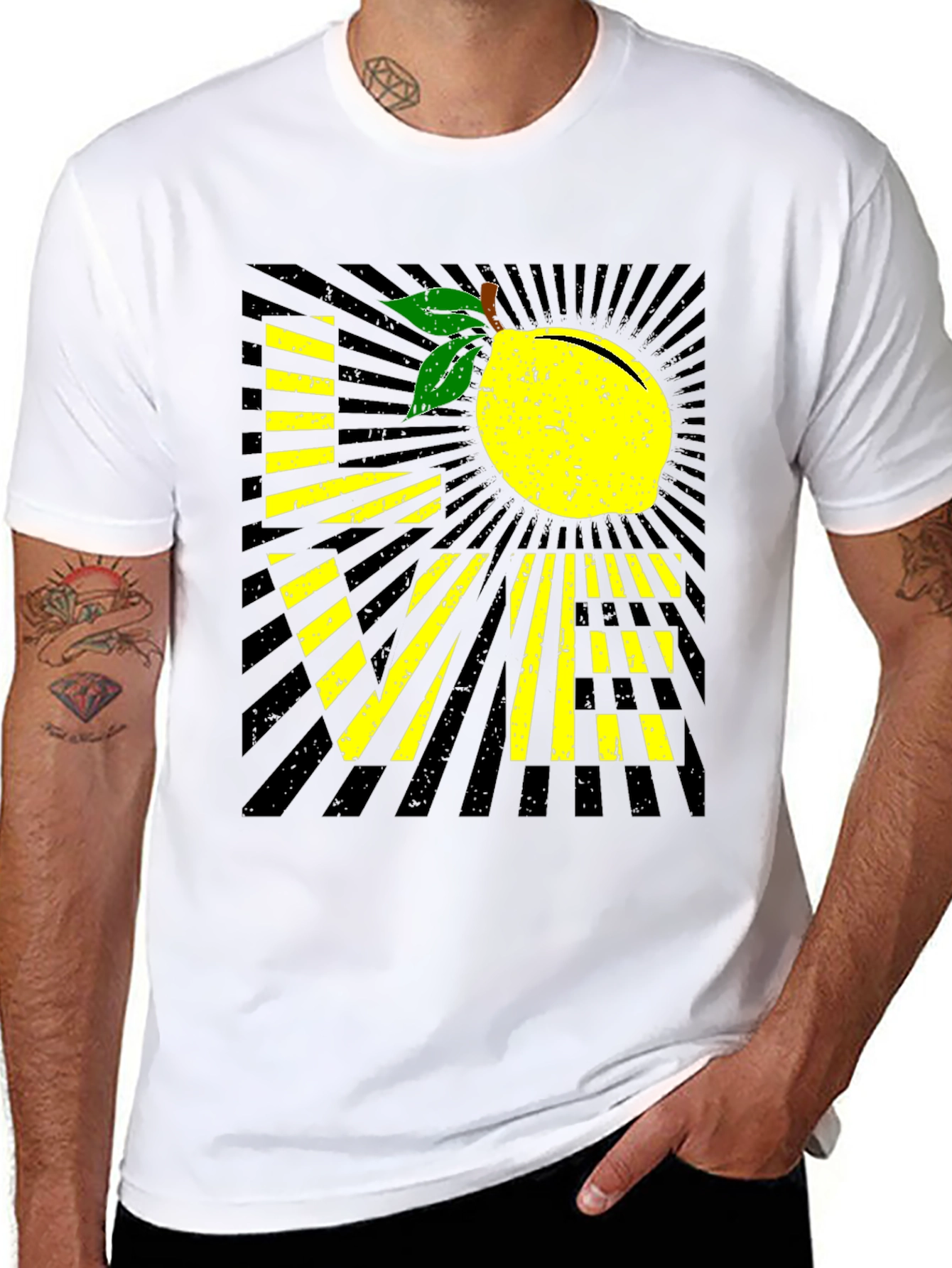 Lemon Love Graphic Tee - Black Unisex Shirt