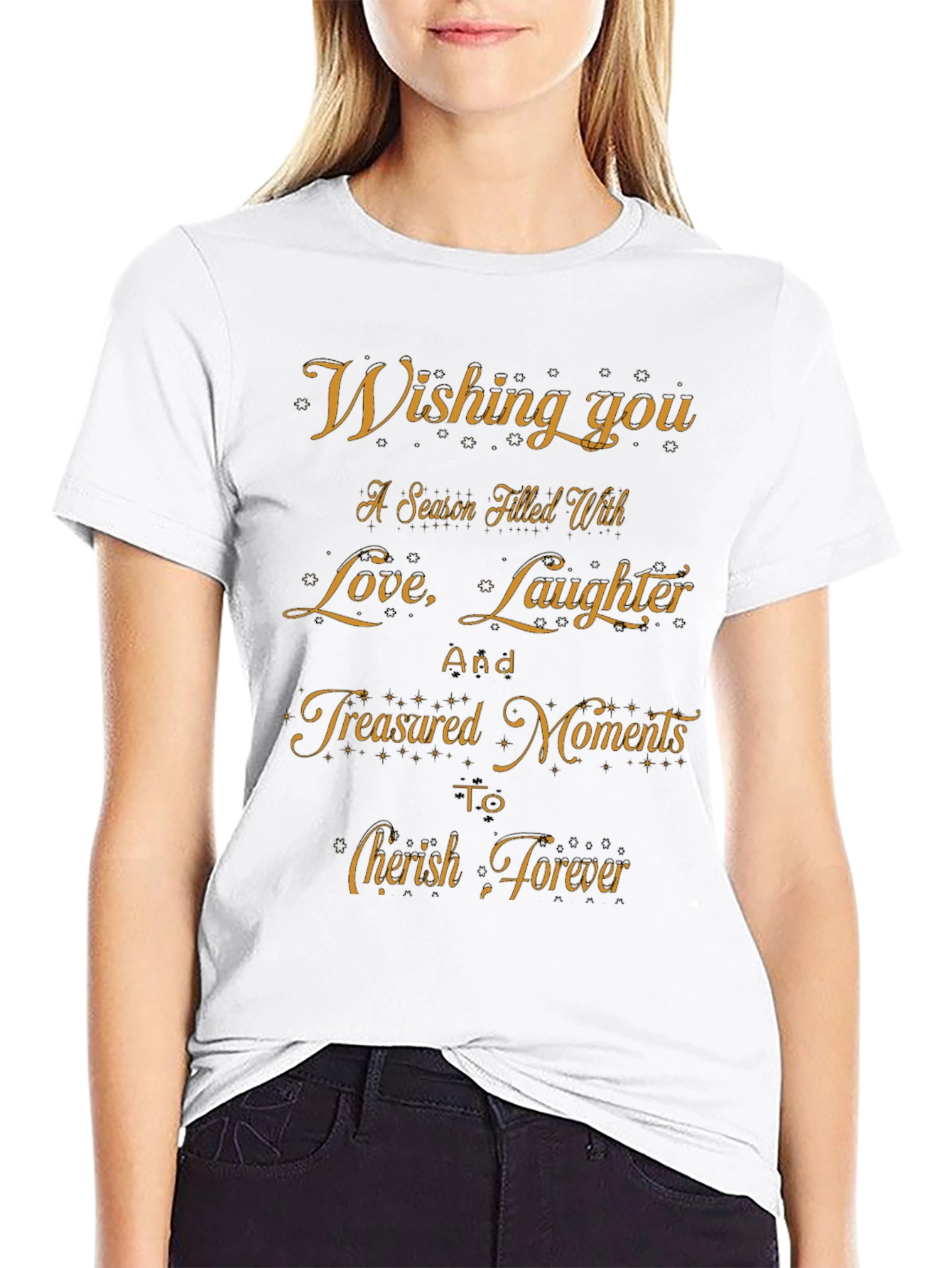 Festive Wishes Graphic T-Shirt