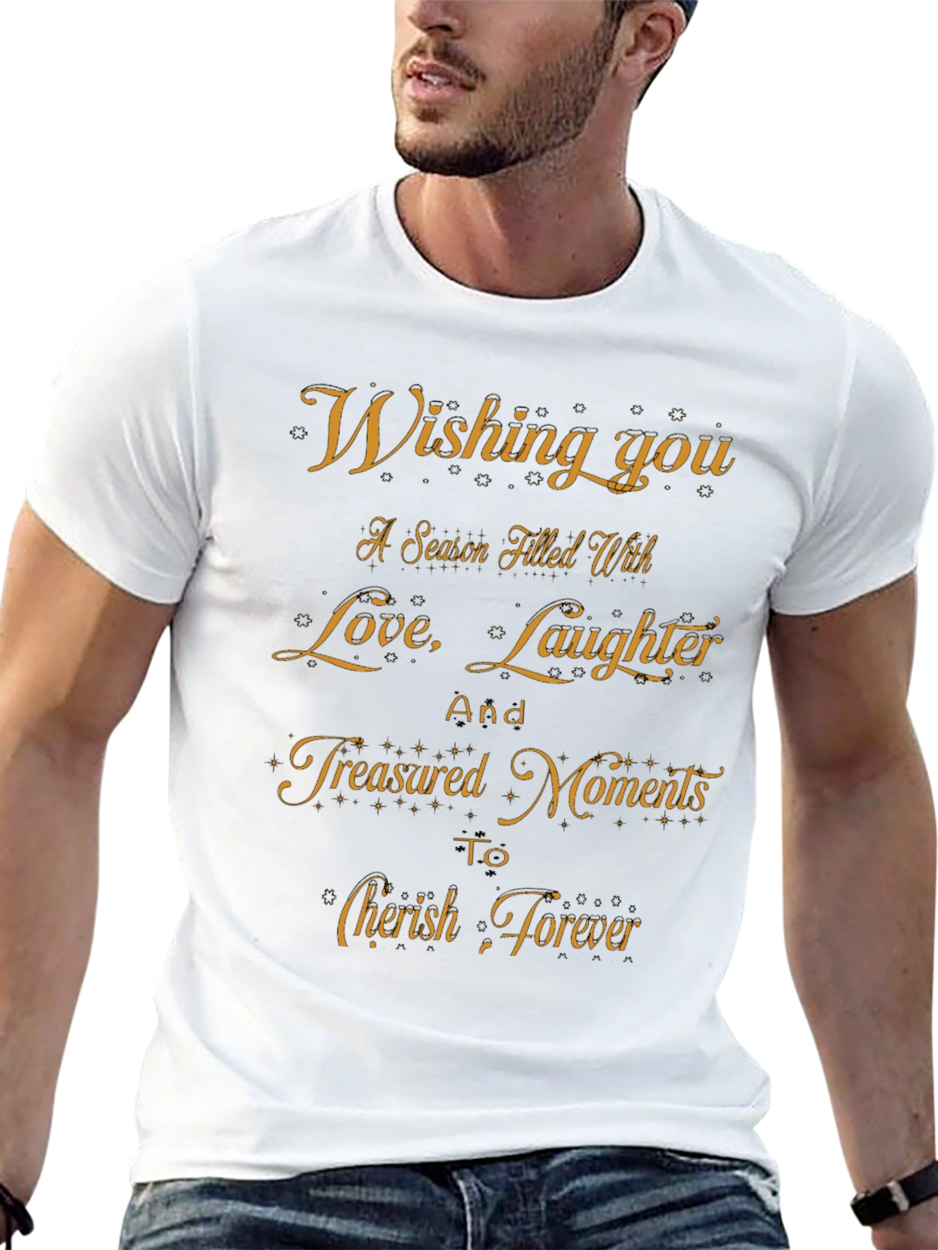 Festive Wishes Graphic T-Shirt