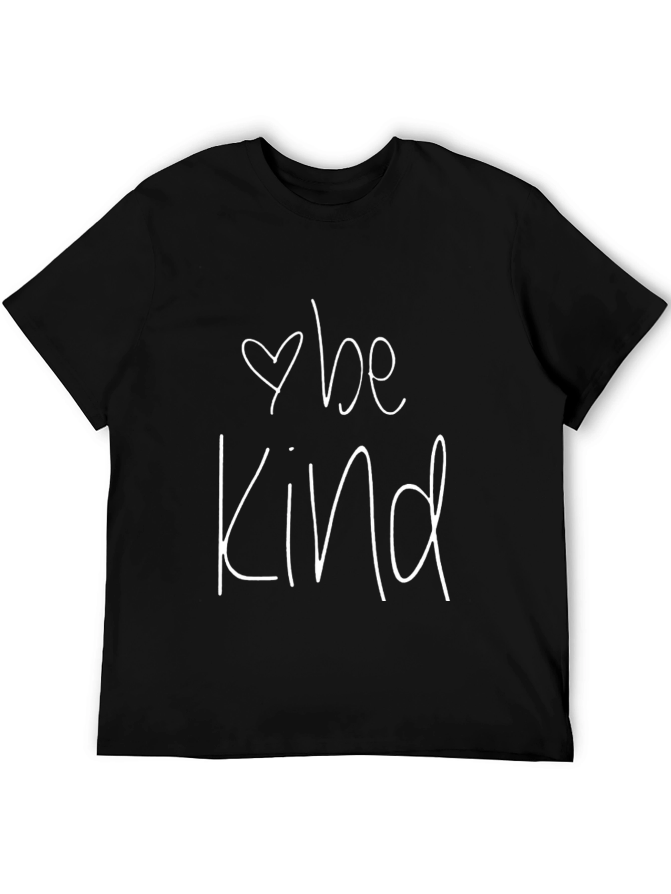 Be Kind Graphic Tee - Black Cotton T-Shirt