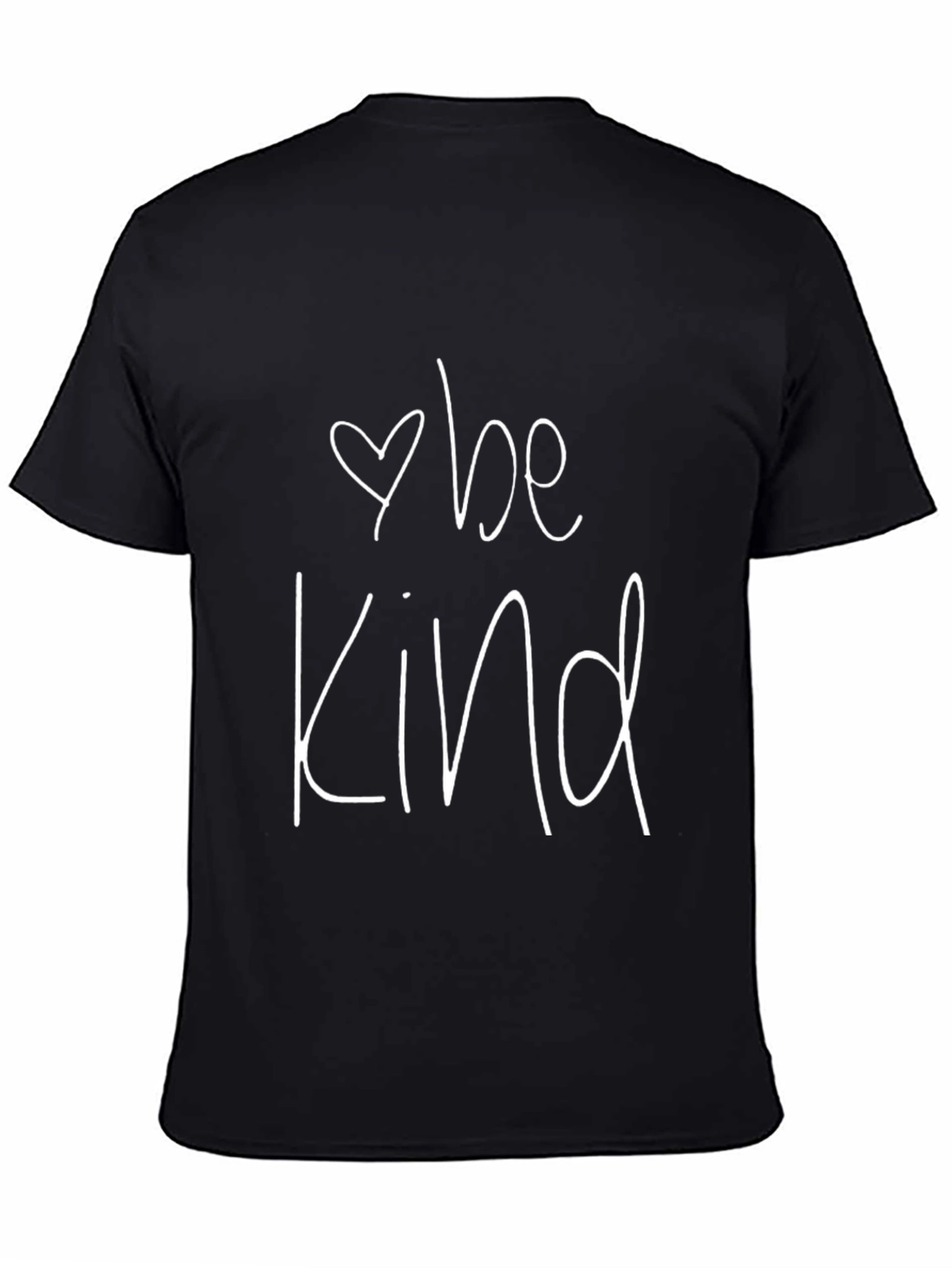 Be Kind Graphic Tee - Black Cotton T-Shirt