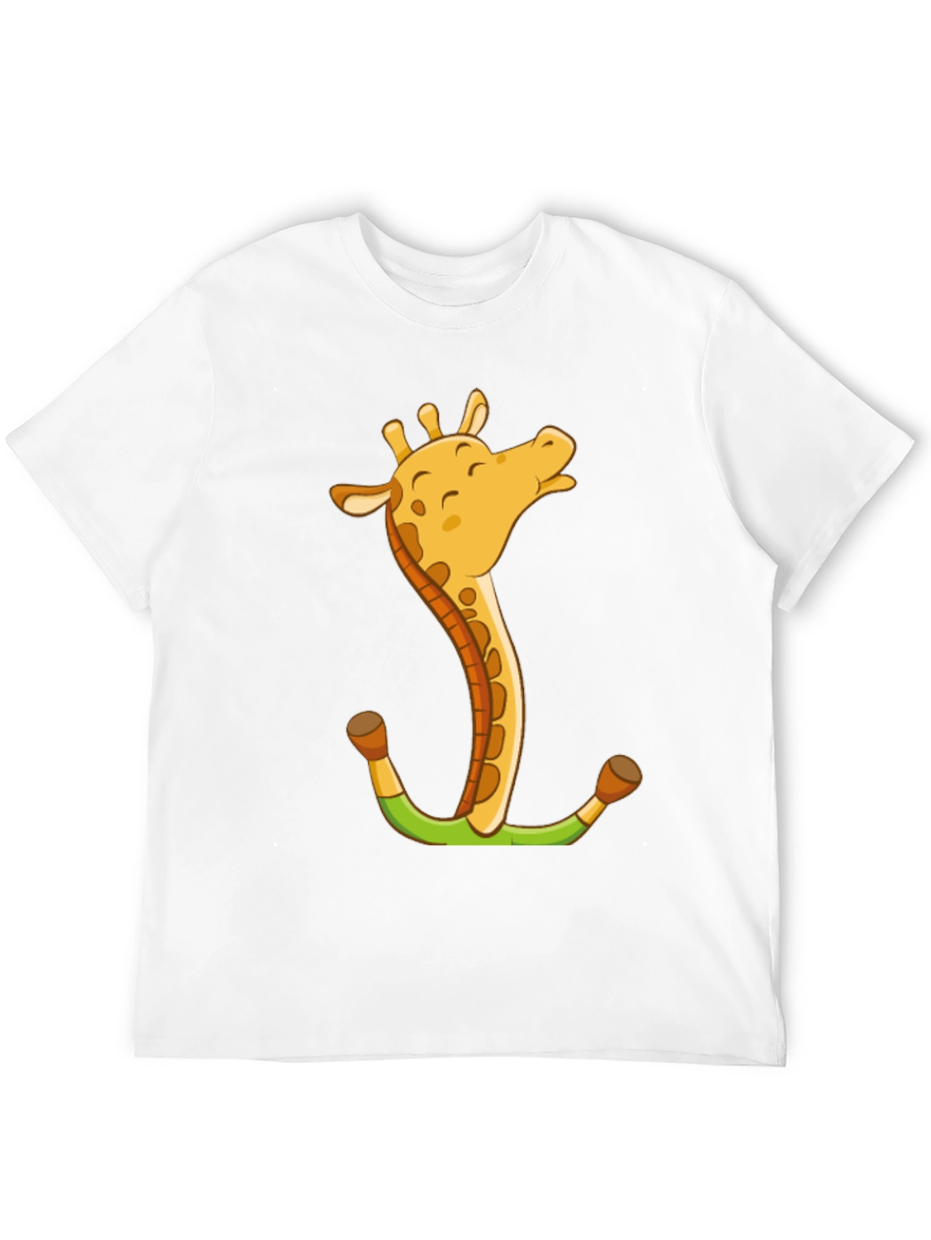 Giraffe Anchor Graphic Tee - Novelty Animal T-Shirt