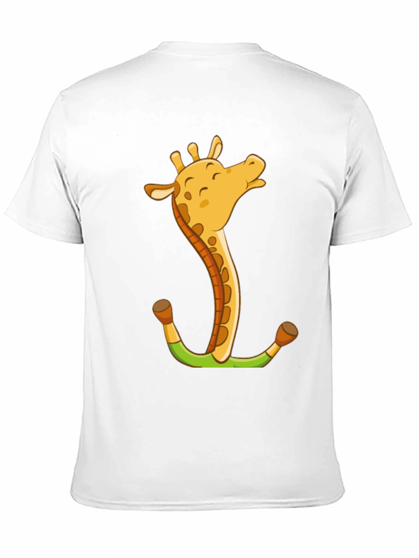 Giraffe Anchor Graphic Tee - Novelty Animal T-Shirt