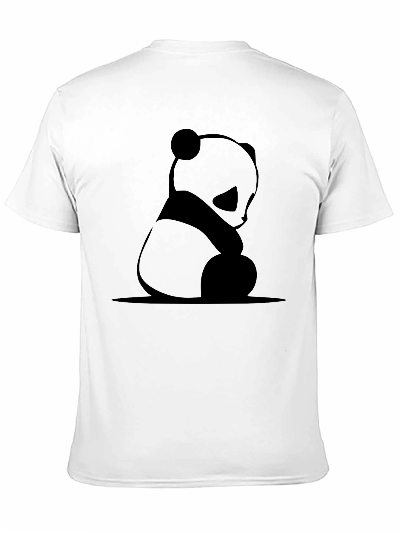 Panda Graphic Print T-Shirt - Black