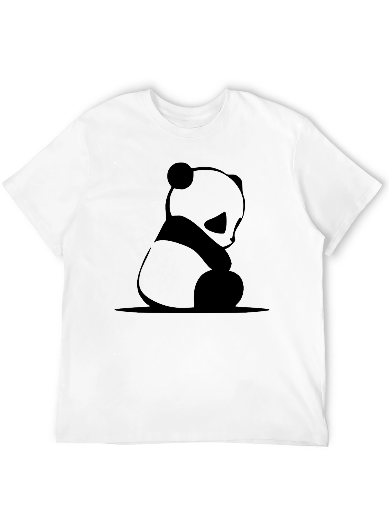 Panda Graphic Print T-Shirt - Black