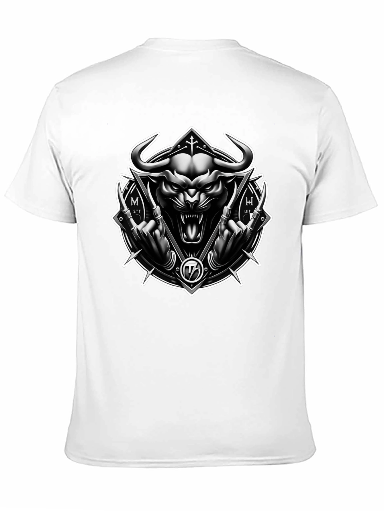 Dark Bull Graphic Tee - Black Metal Style Shirt