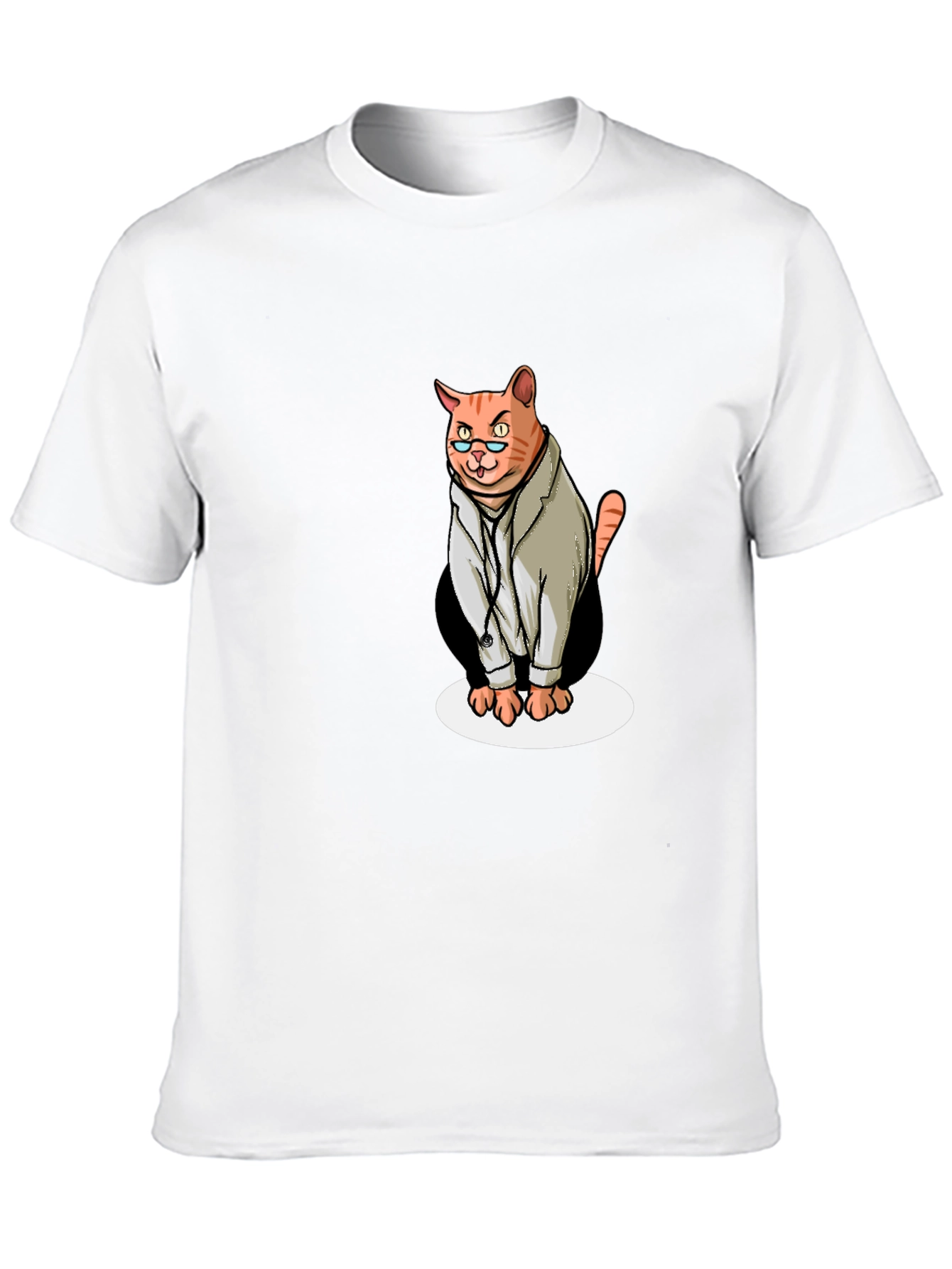 Doctor Cat Graphic T-Shirt - Funny Novelty Tee