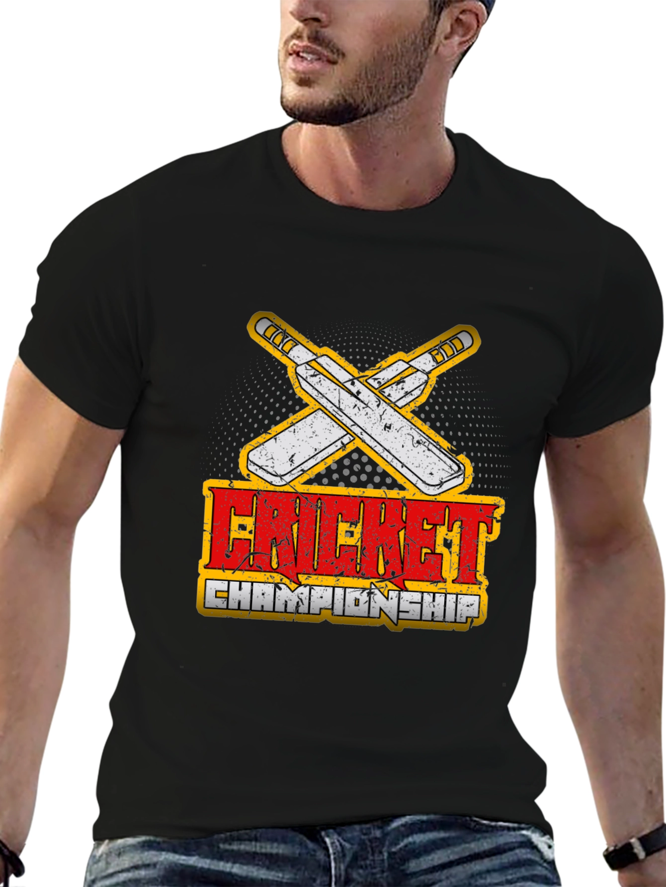 Cricket Championship Graphic T-Shirt