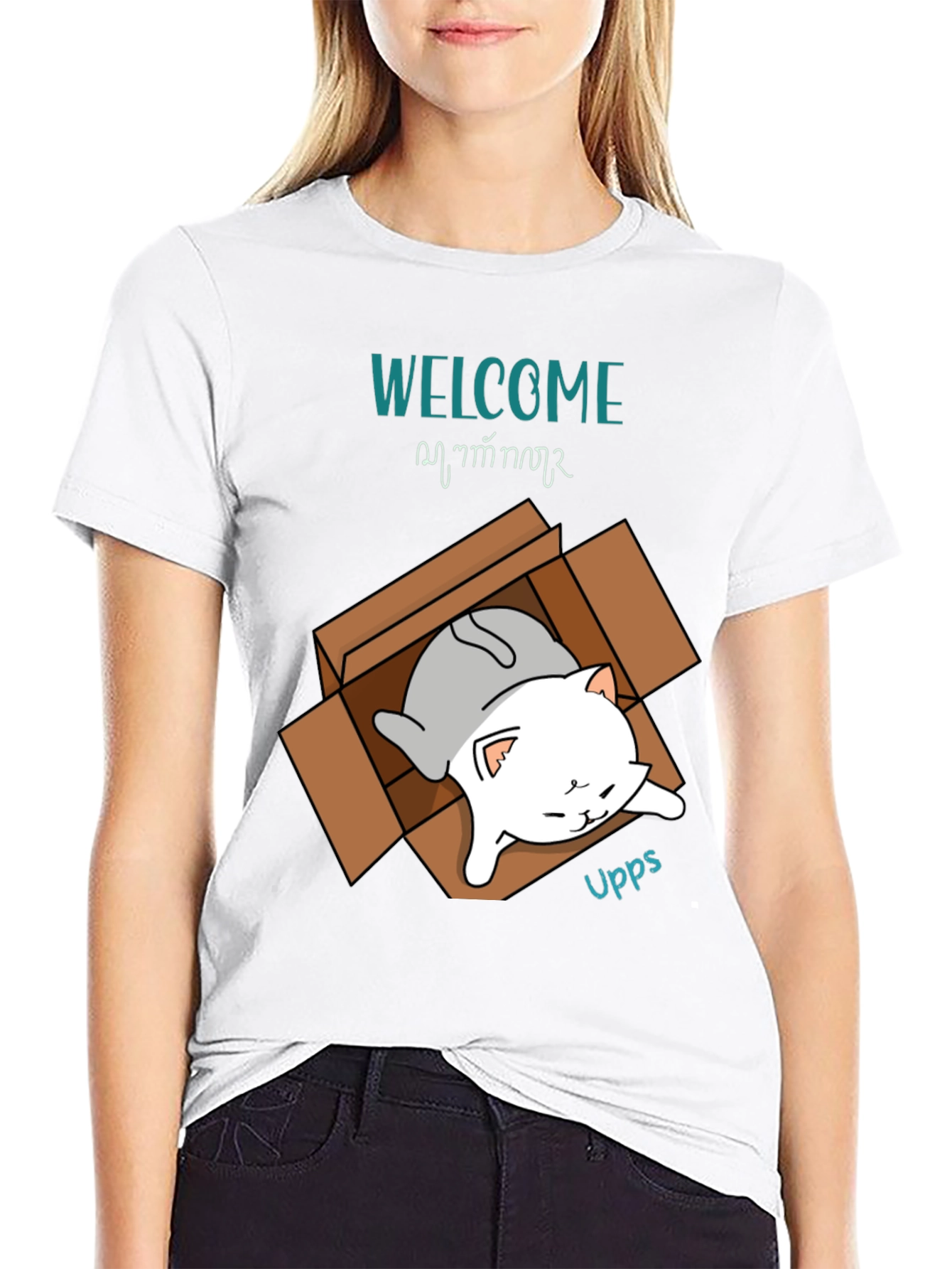 Cat in a Box T-Shirt - Welcome Home!