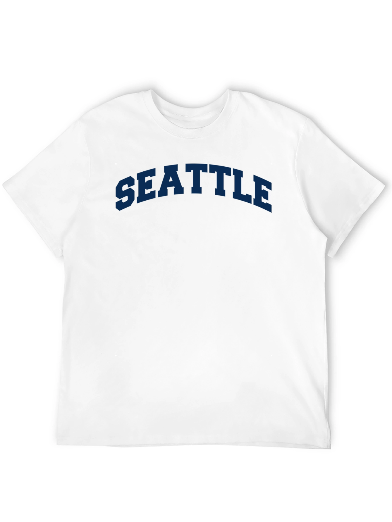 Seattle Text Graphic Tee - Casual Style