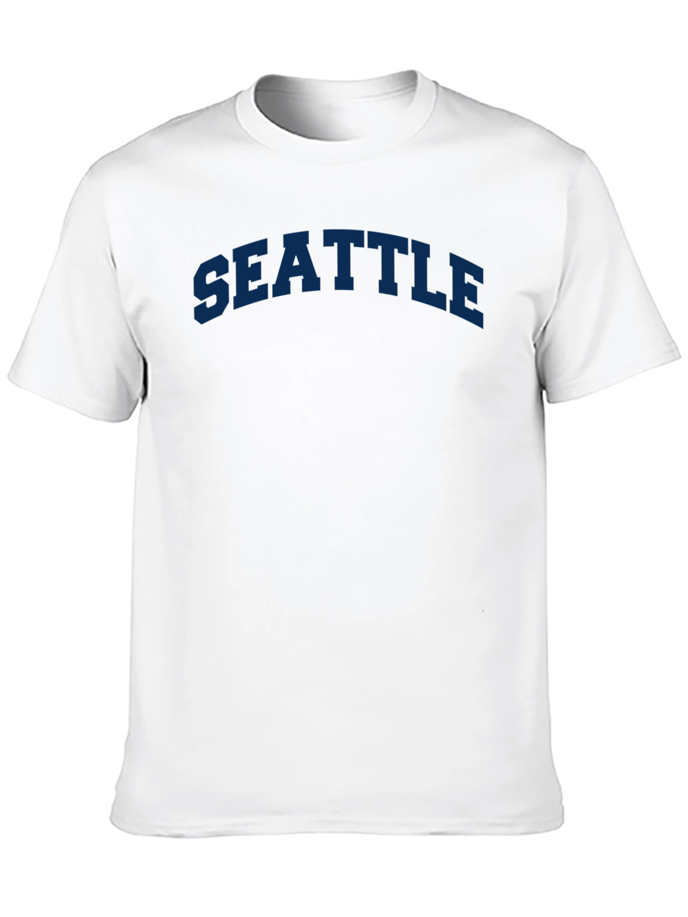 Seattle Text Graphic Tee - Casual Style
