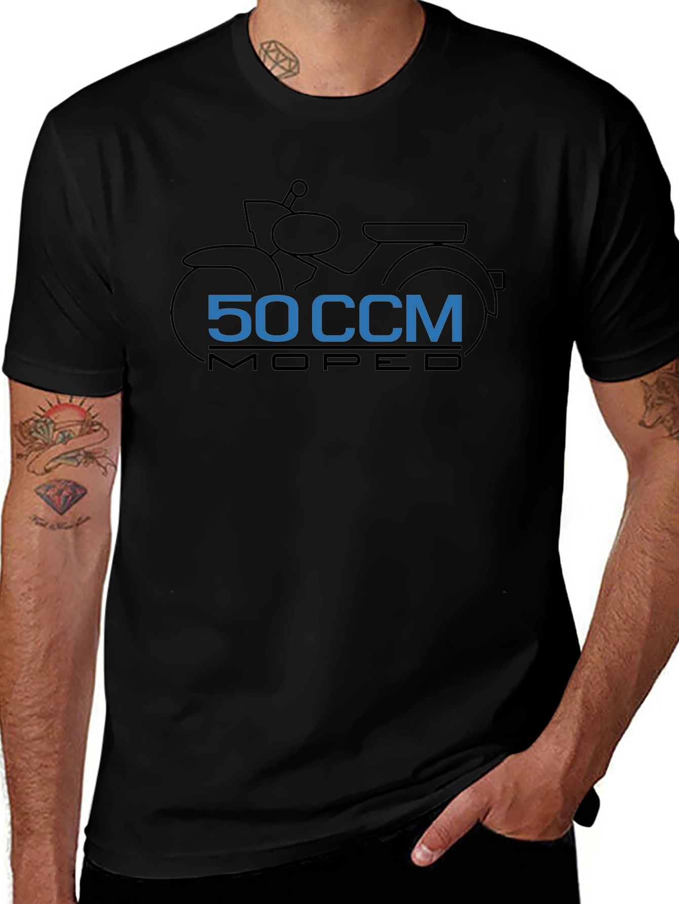 50 CCM Moped Graphic Tee - Black