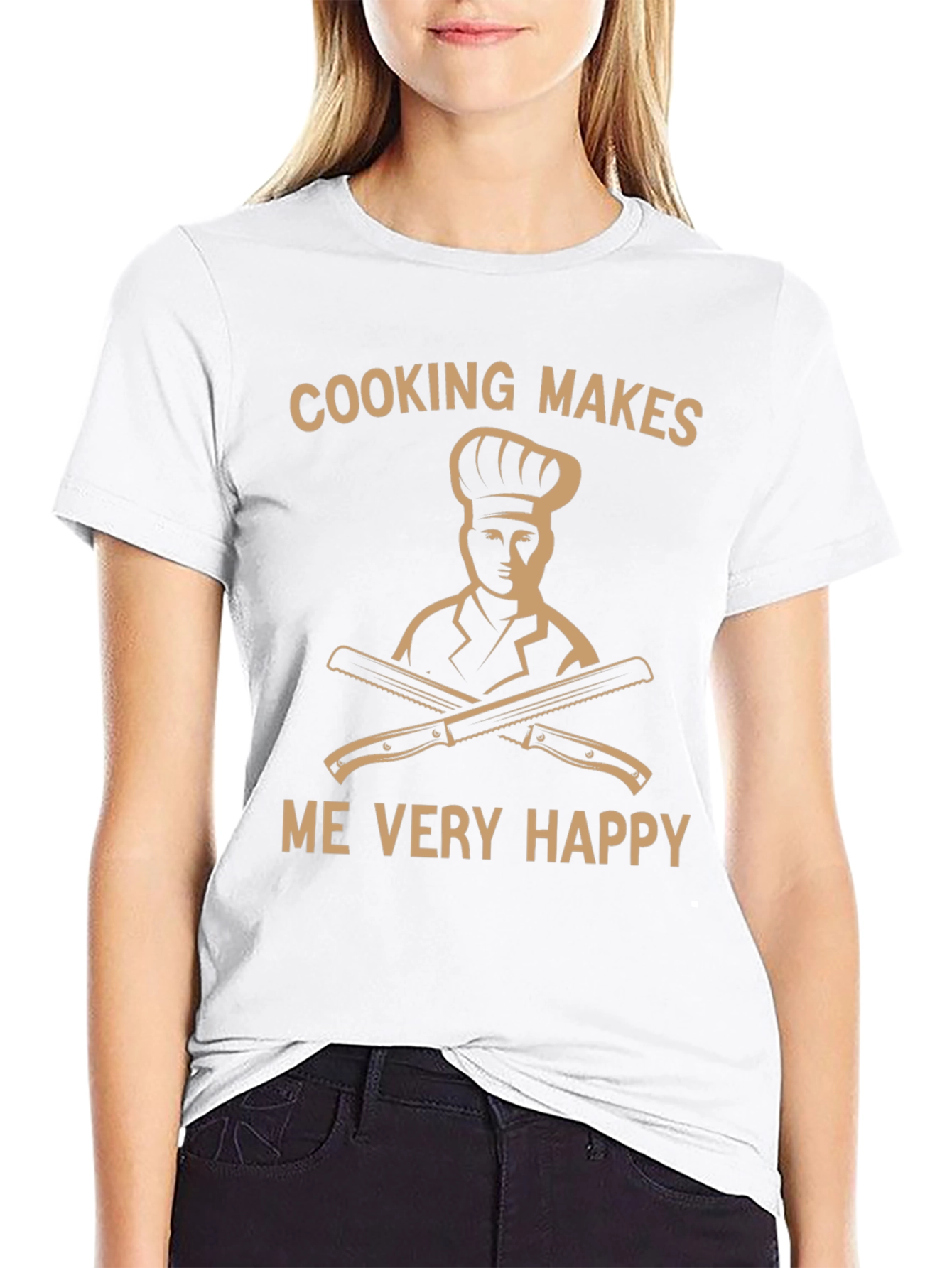 Cooking Makes Me Very Happy T-Shirt