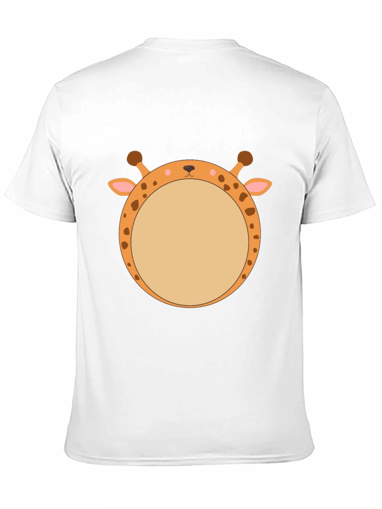 Giraffe Face T-Shirt - Unique Animal Graphic Tee