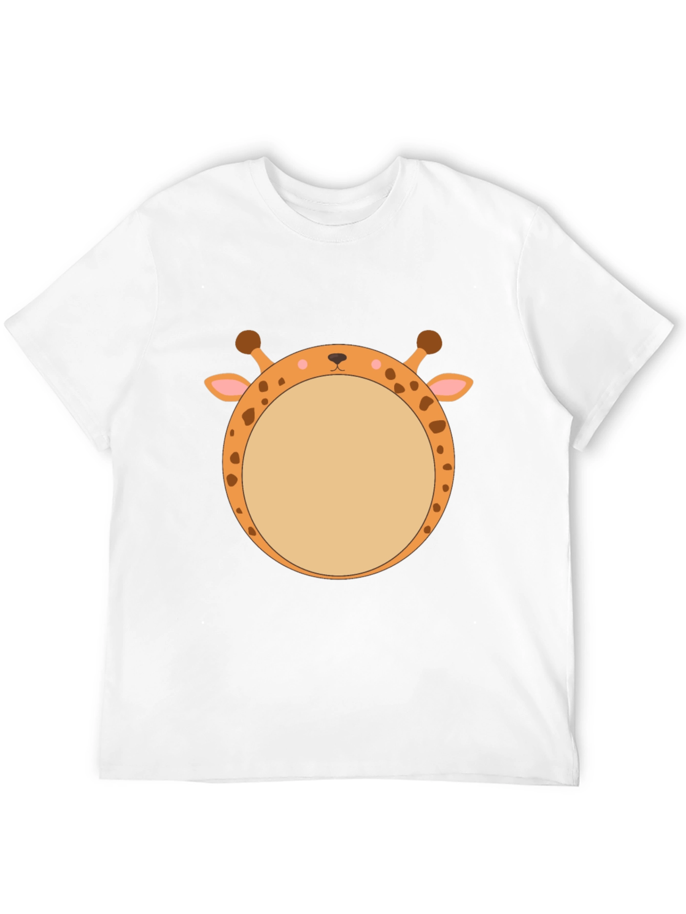 Giraffe Face T-Shirt - Unique Animal Graphic Tee