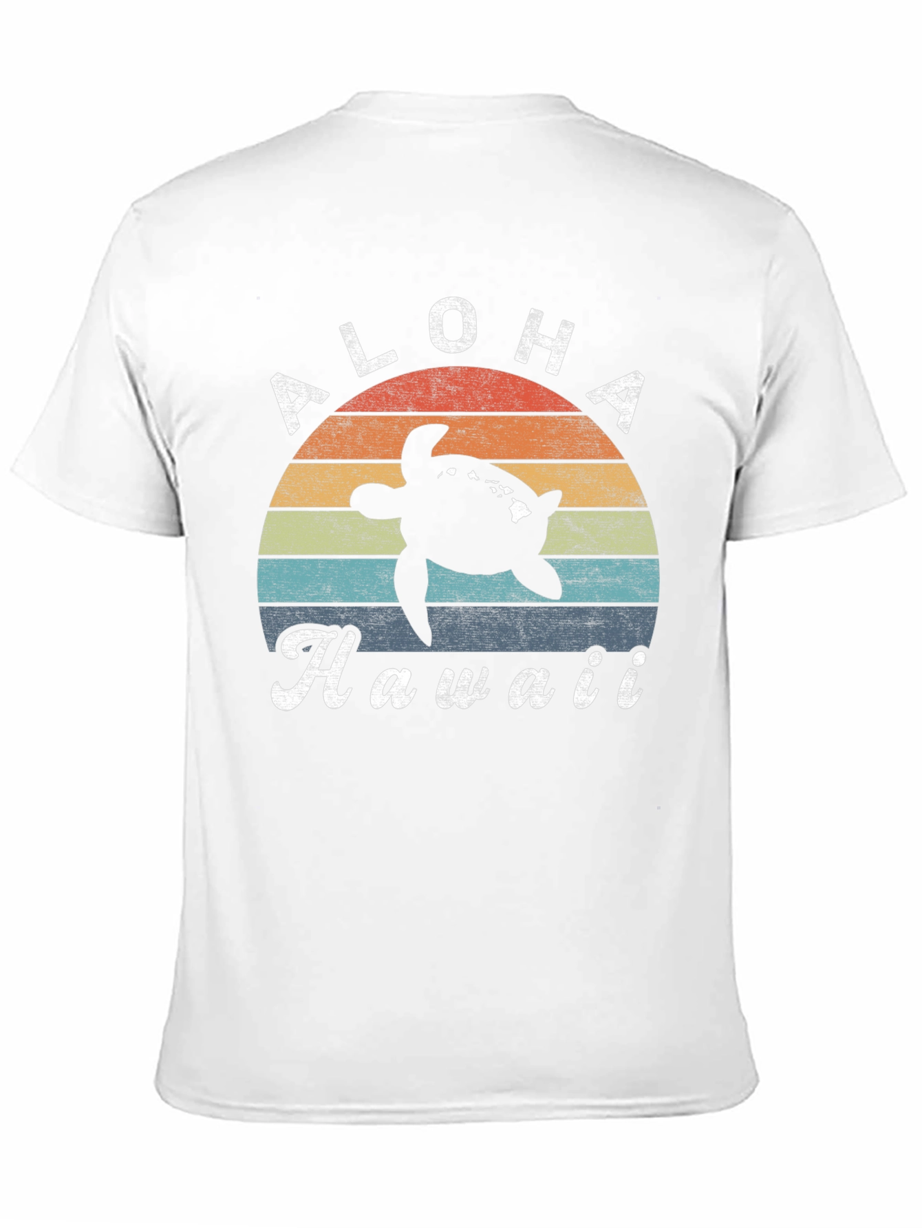 Aloha Hawaii Turtle Sunset Graphic Tee
