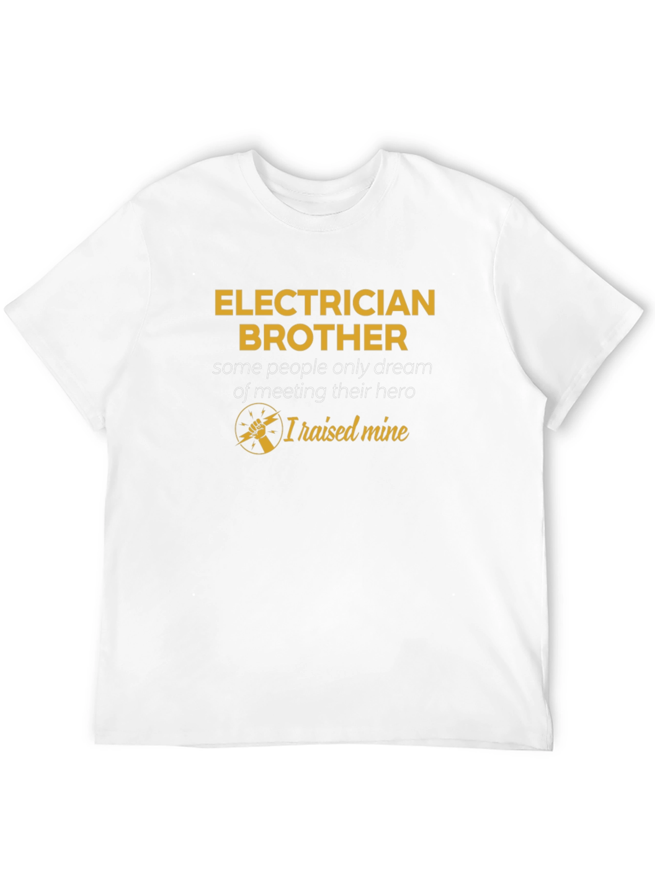 Electrician Brother Hero T-Shirt - Black