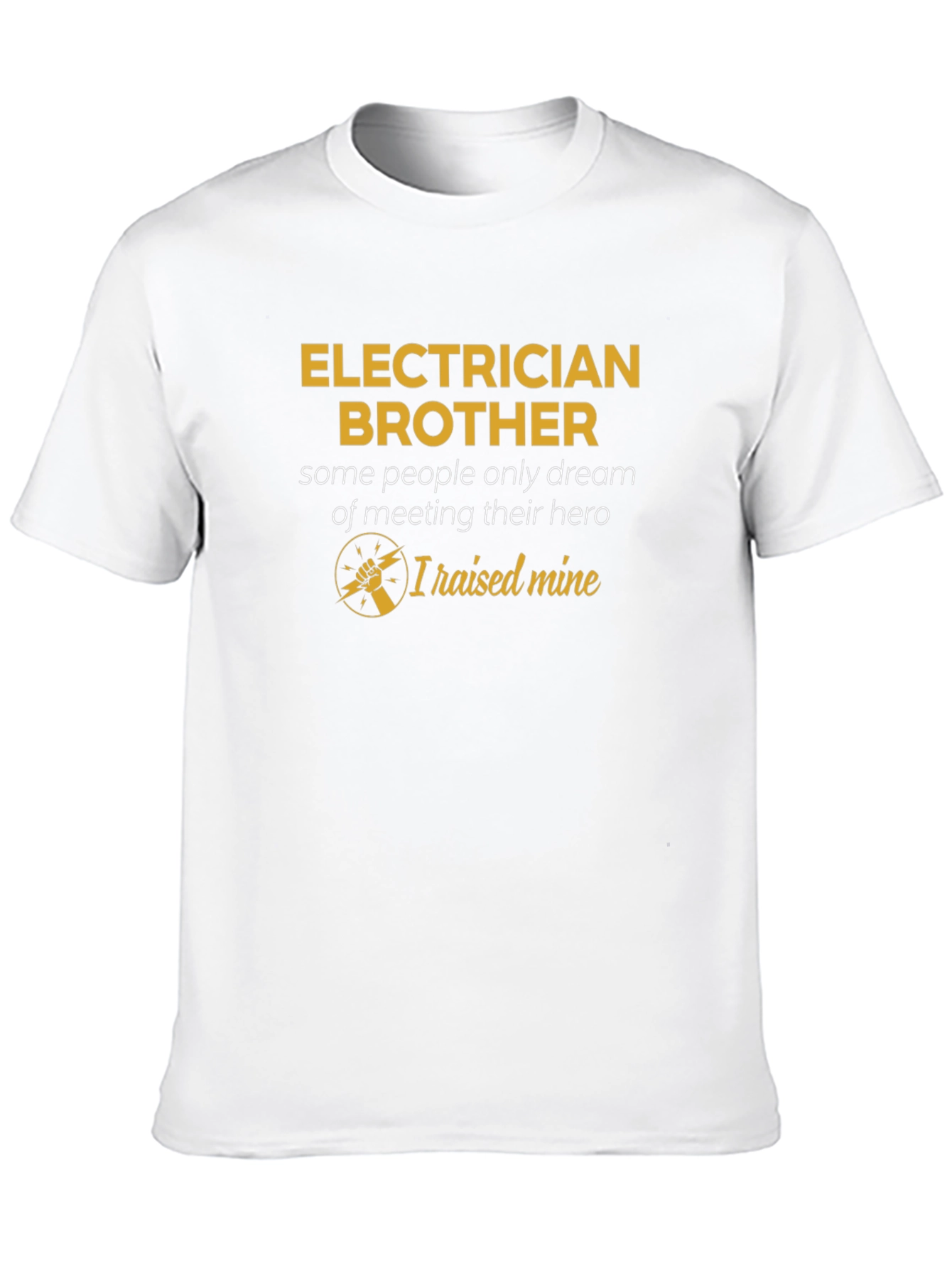 Electrician Brother Hero T-Shirt - Black