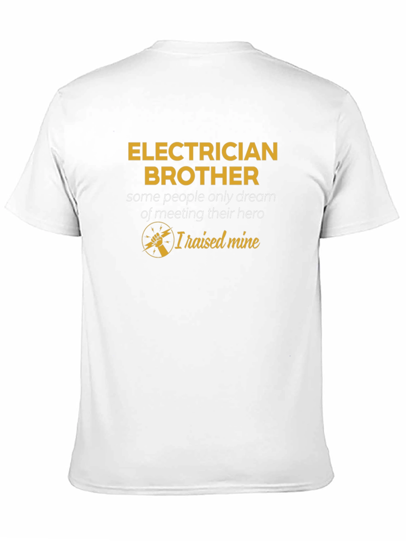Electrician Brother Hero T-Shirt - Black
