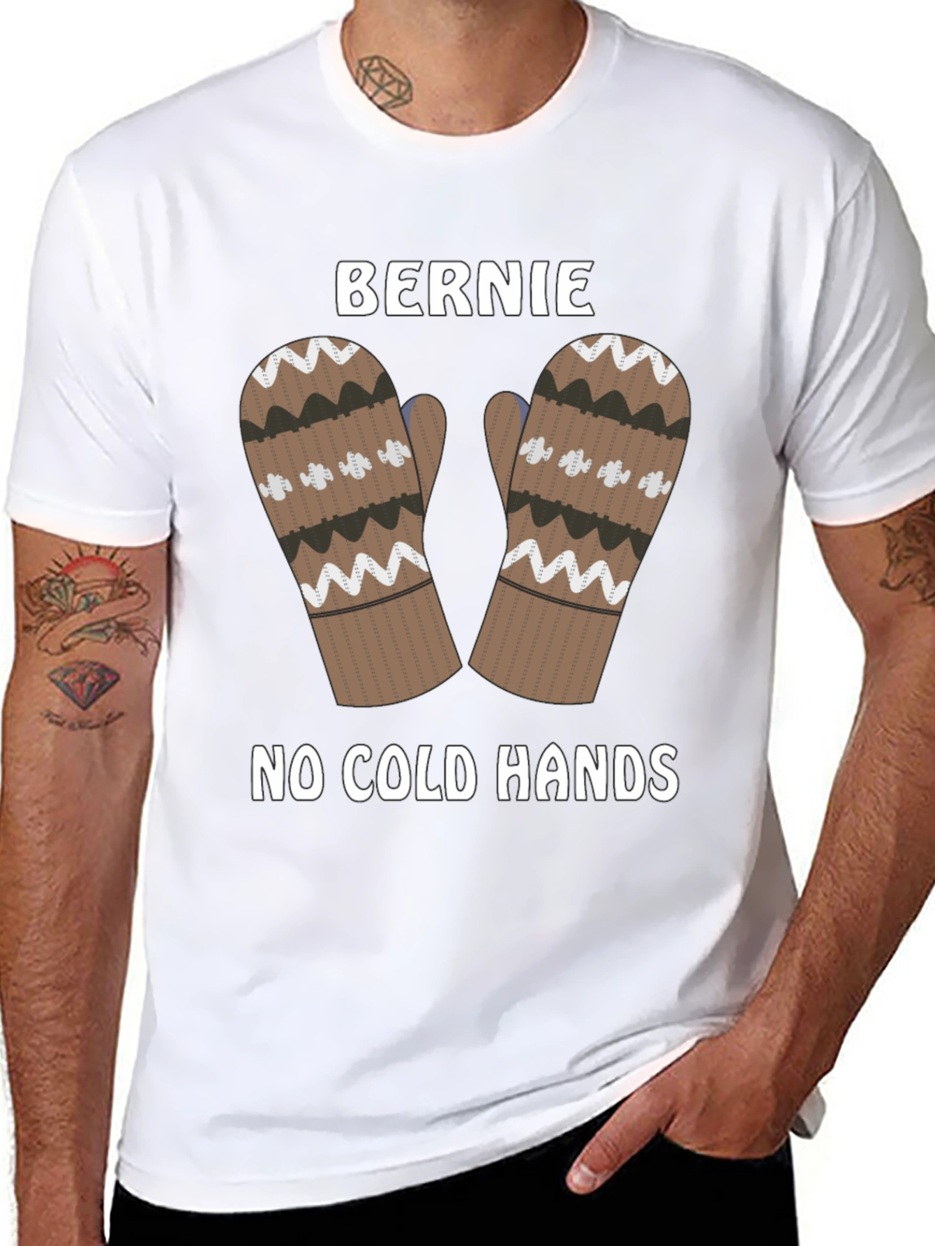 Bernie Mittens Tee - No Cold Hands Shirt