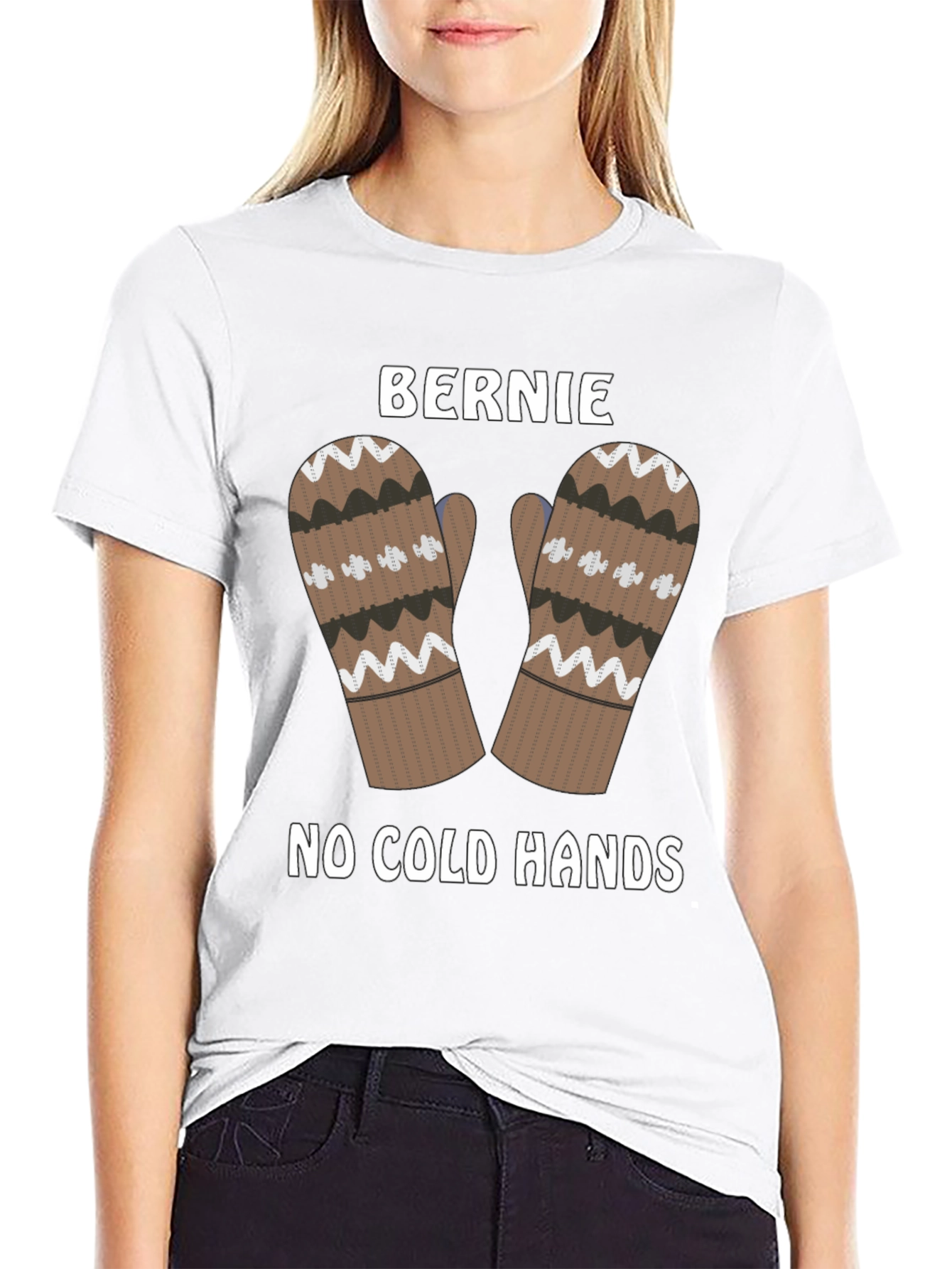 Bernie Mittens Tee - No Cold Hands Shirt