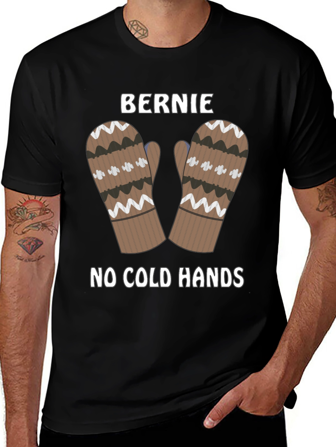 Bernie Mittens Tee - No Cold Hands Shirt