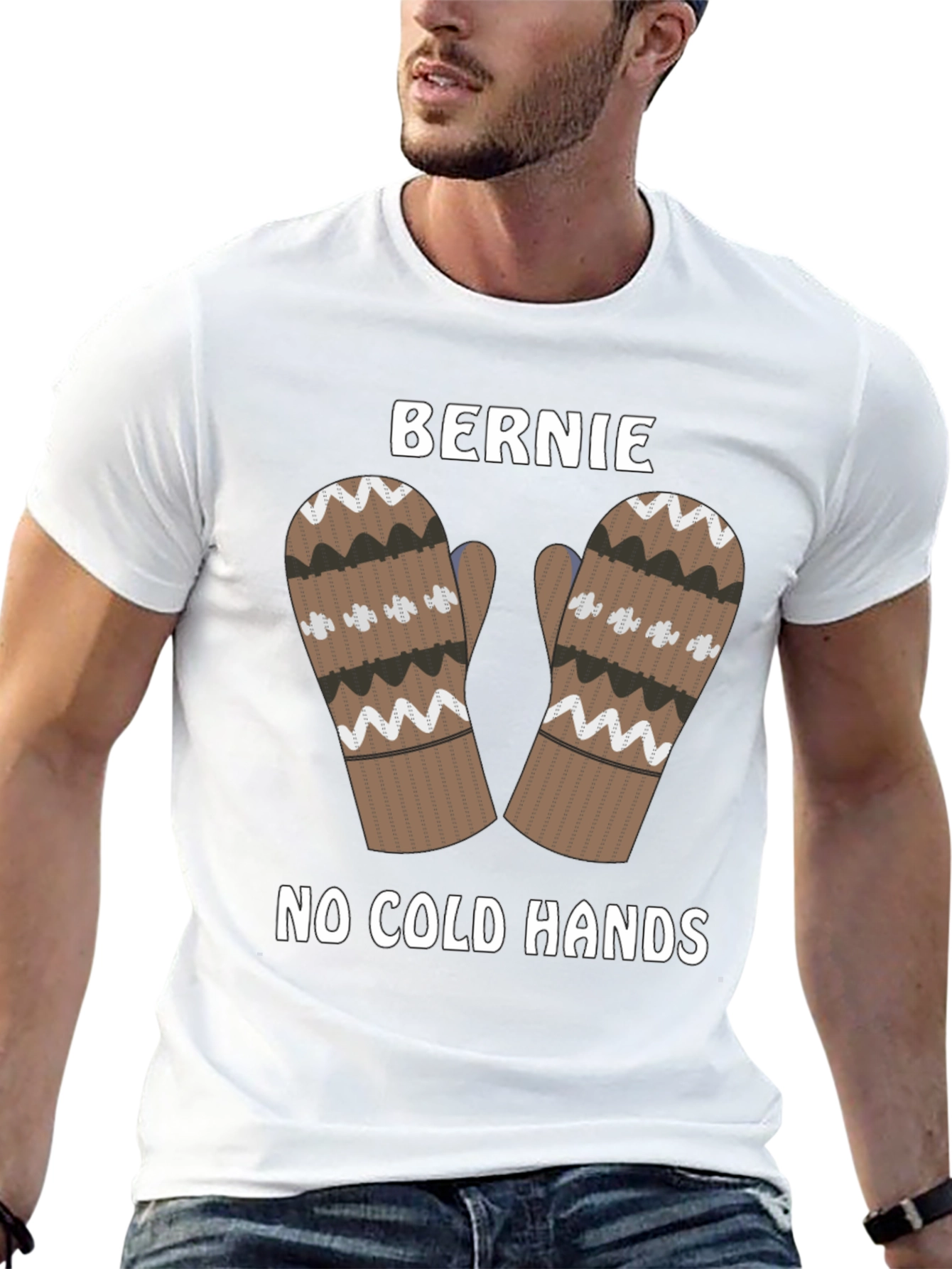 Bernie Mittens Tee - No Cold Hands Shirt