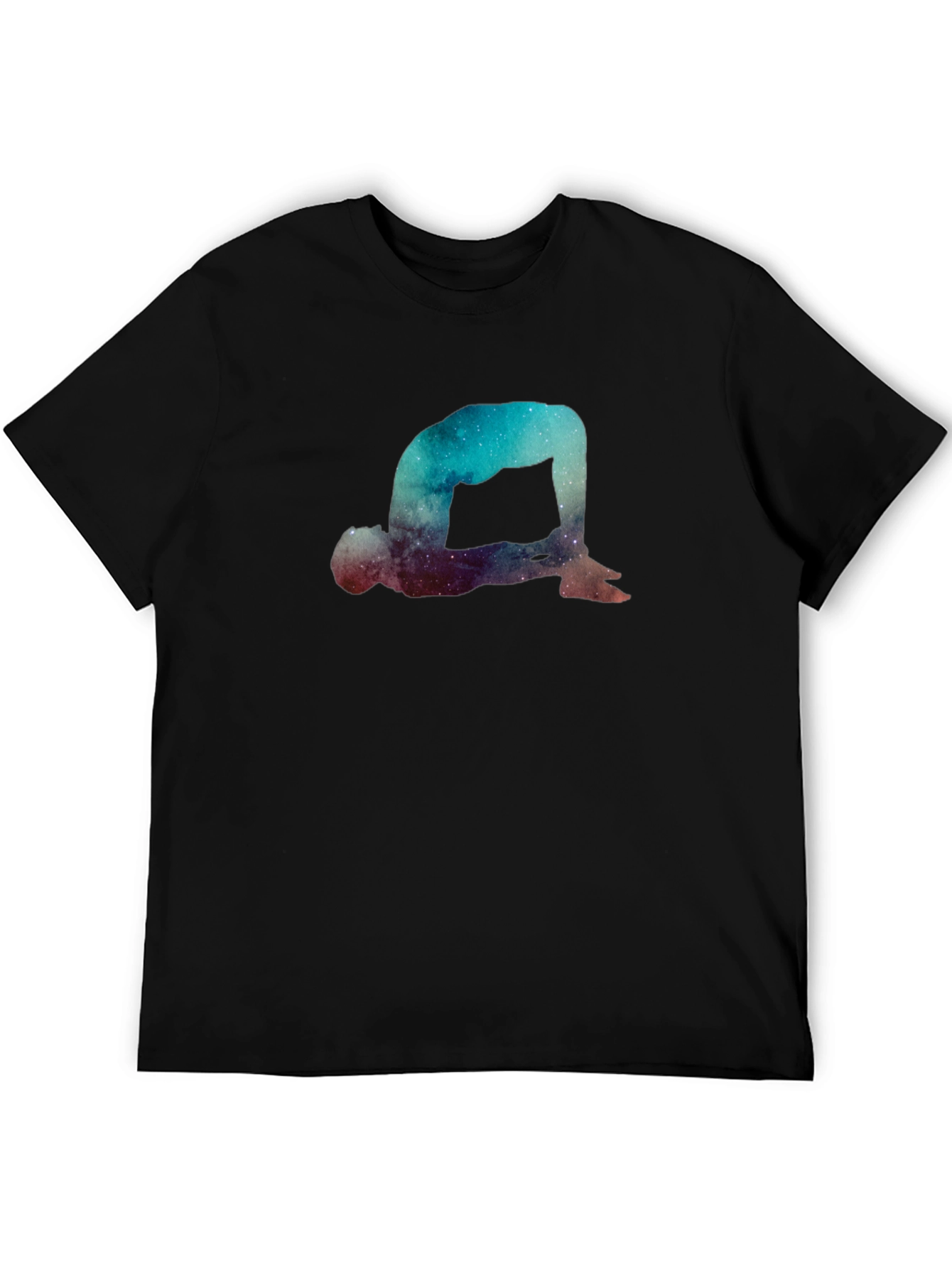 Cosmic Yoga Pose Graphic T-Shirt