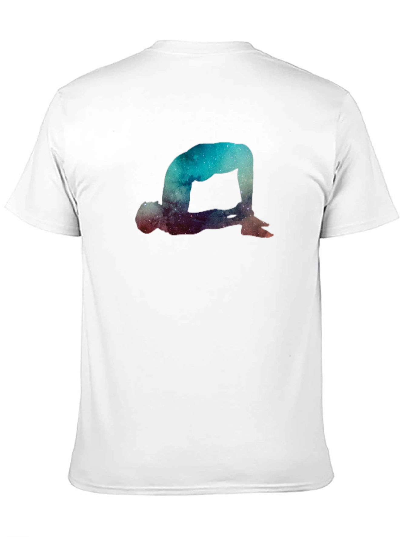 Cosmic Yoga Pose Graphic T-Shirt