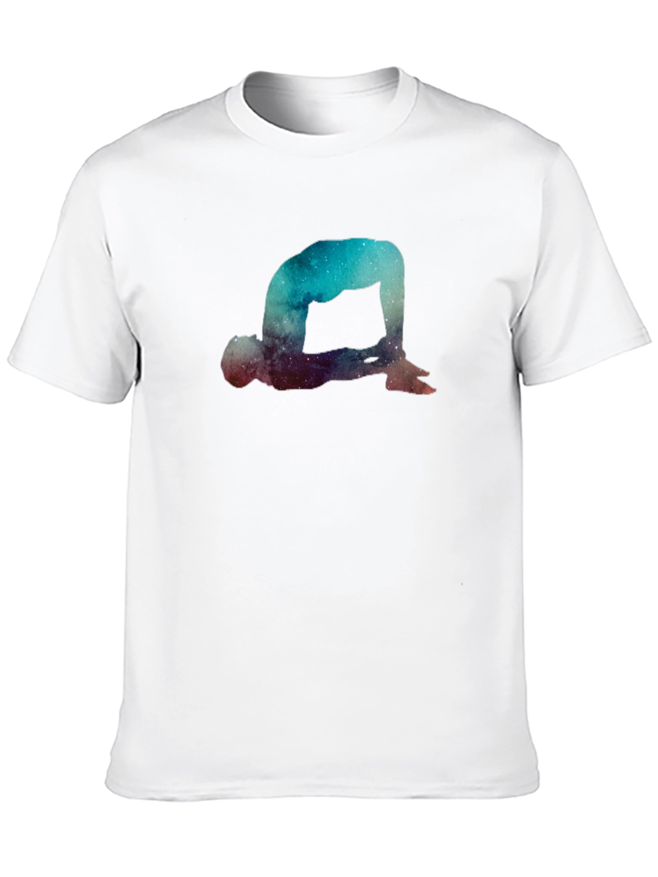 Cosmic Yoga Pose Graphic T-Shirt
