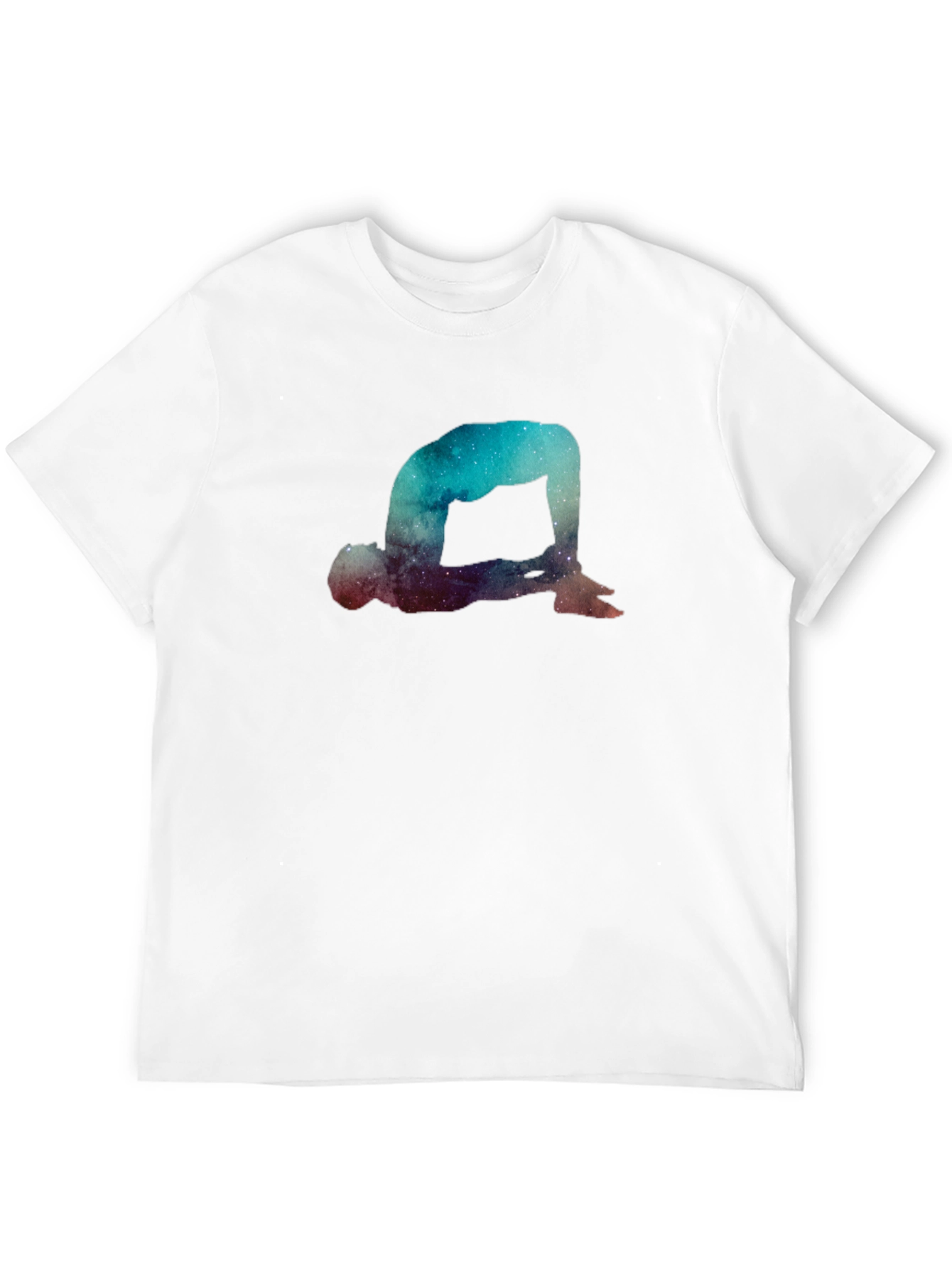 Cosmic Yoga Pose Graphic T-Shirt