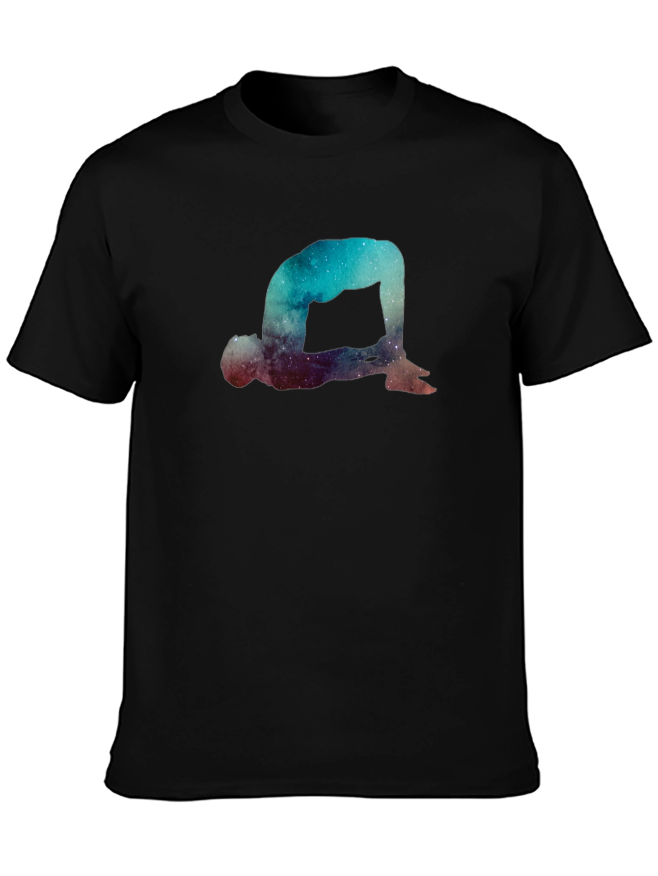 Cosmic Yoga Pose Graphic T-Shirt