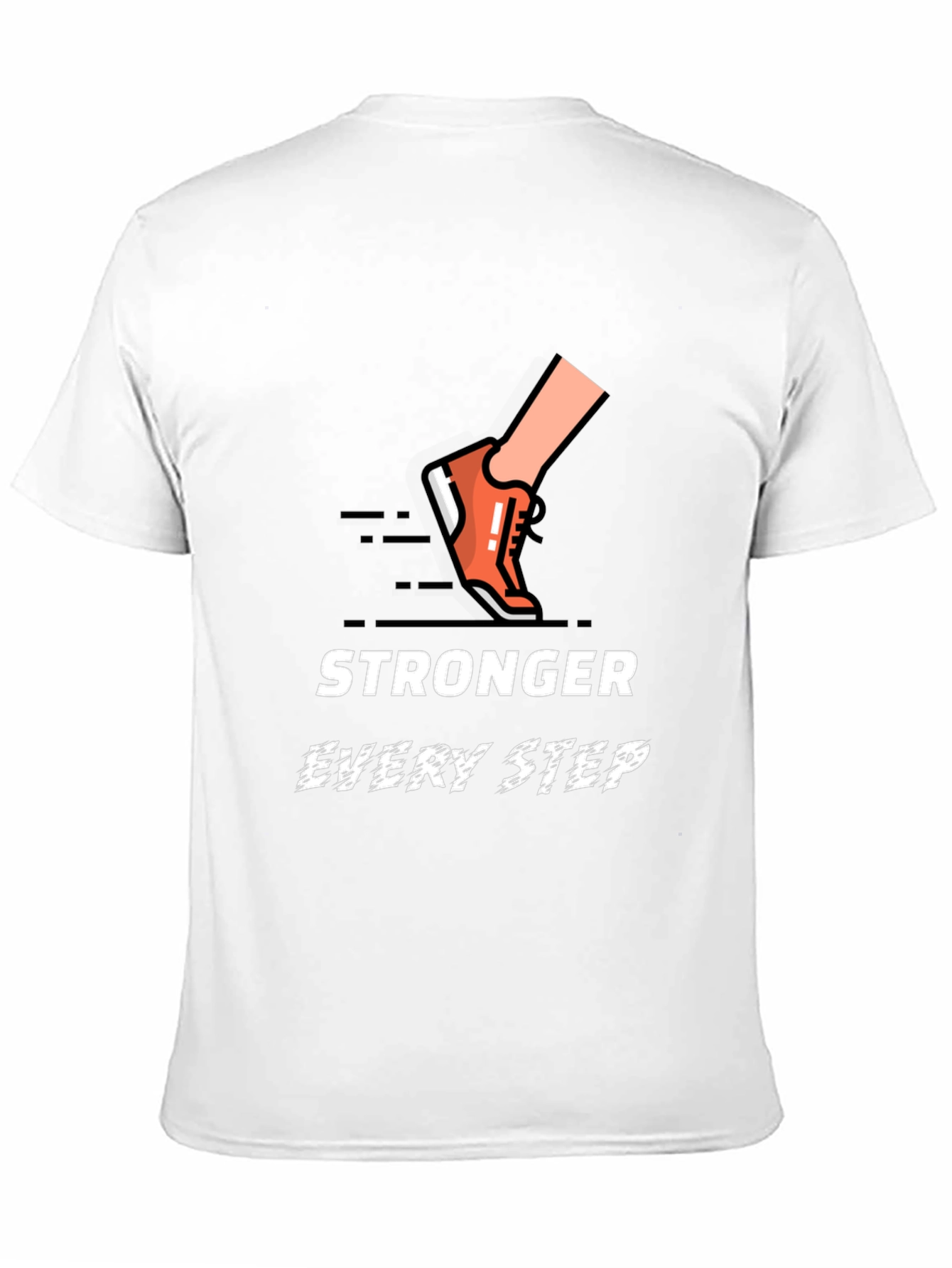 Stronger Every Step Graphic Tee - Black