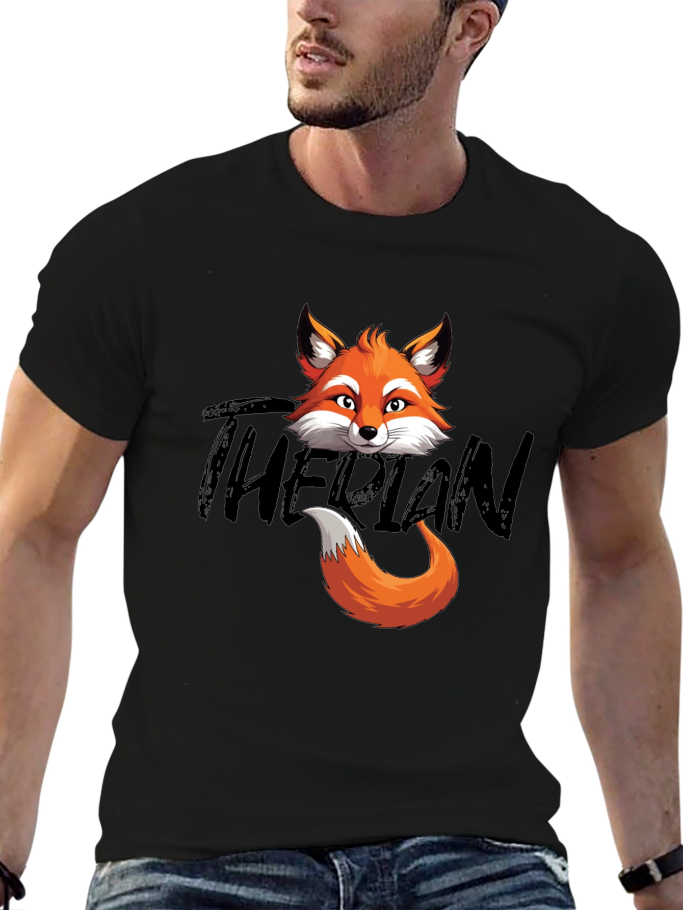 Fox Head & Tail Graphic T-Shirt - The Plan