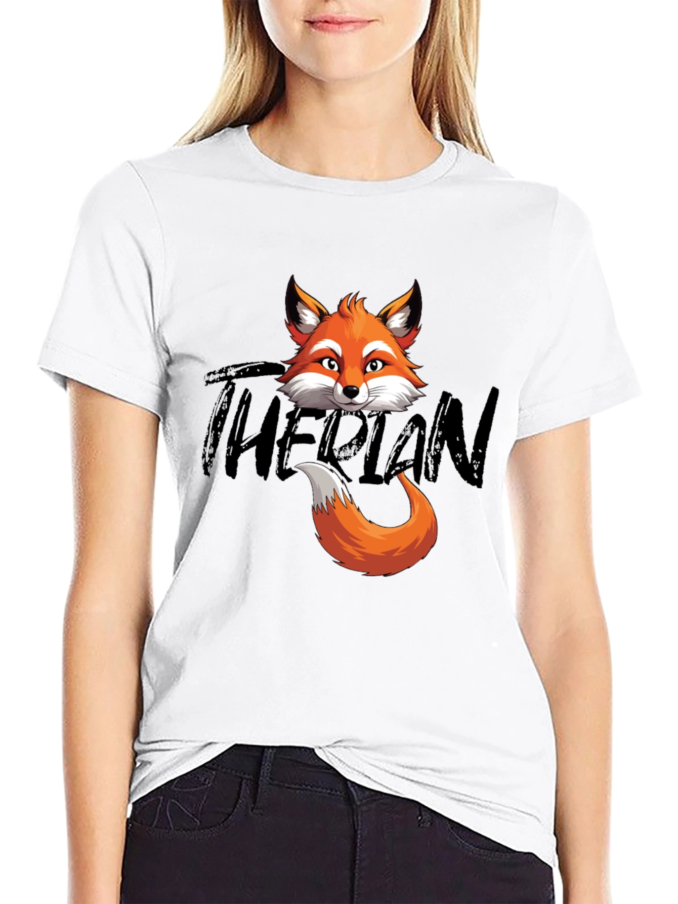 Fox Head & Tail Graphic T-Shirt - The Plan