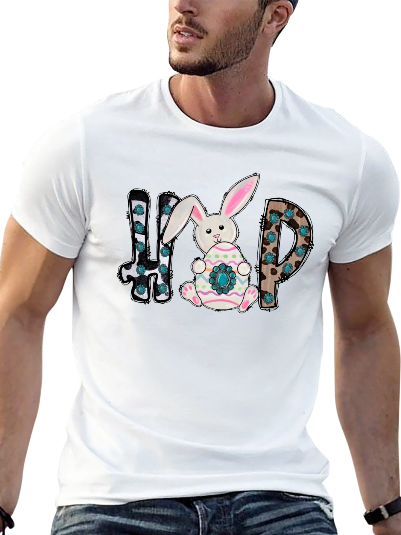 Easter Bunny HIP Graphic T-Shirt