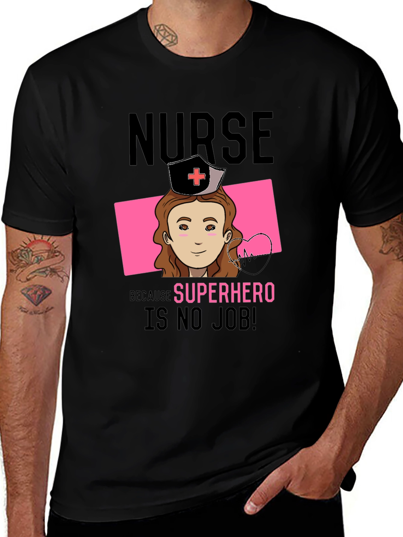 Nurse Superhero T-Shirt - Heroic Profession Tee