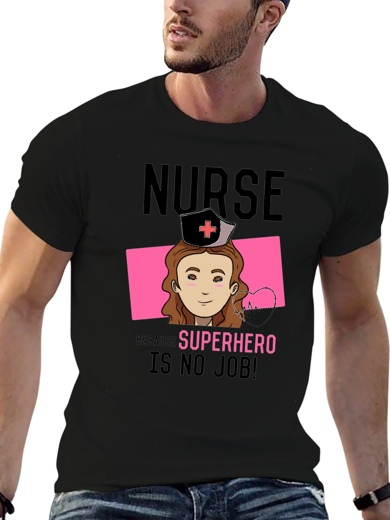 Nurse Superhero T-Shirt - Heroic Profession Tee