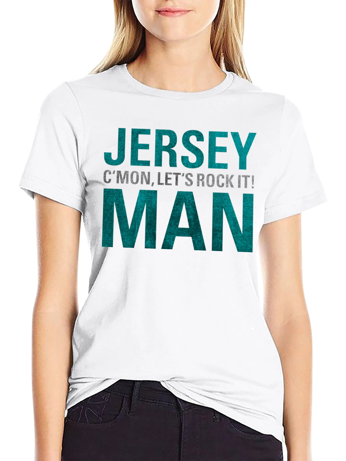 Jersey Man T-Shirt - Cmon Lets Rock It!